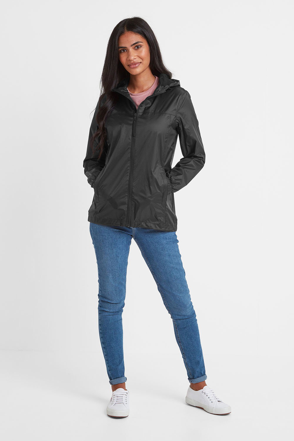 Black Craven Waterproof Packaway Jacket, Image 4 of 4