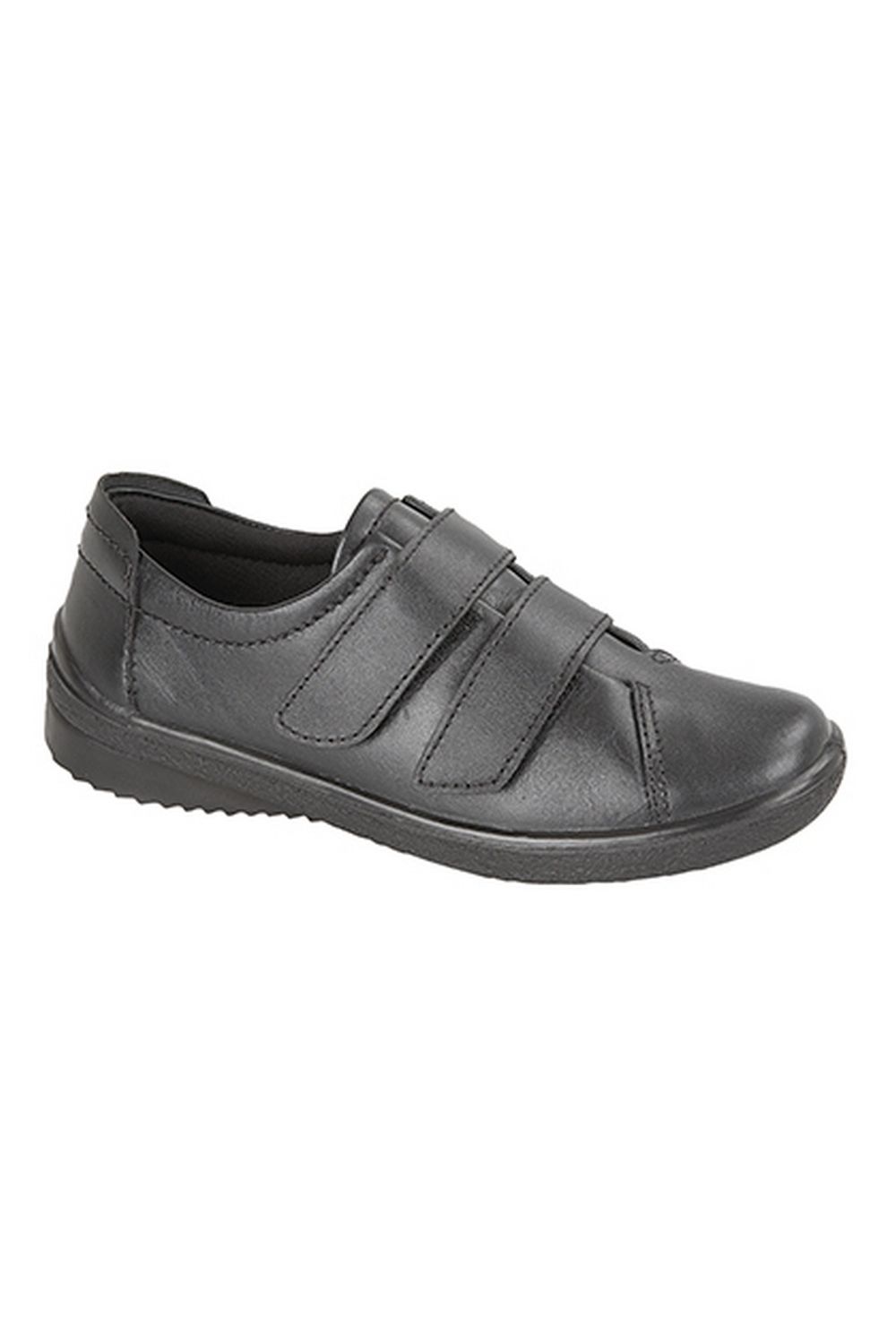 Black 2 Bar Touch Fastening Leisure Shoes, Image 1 of 2