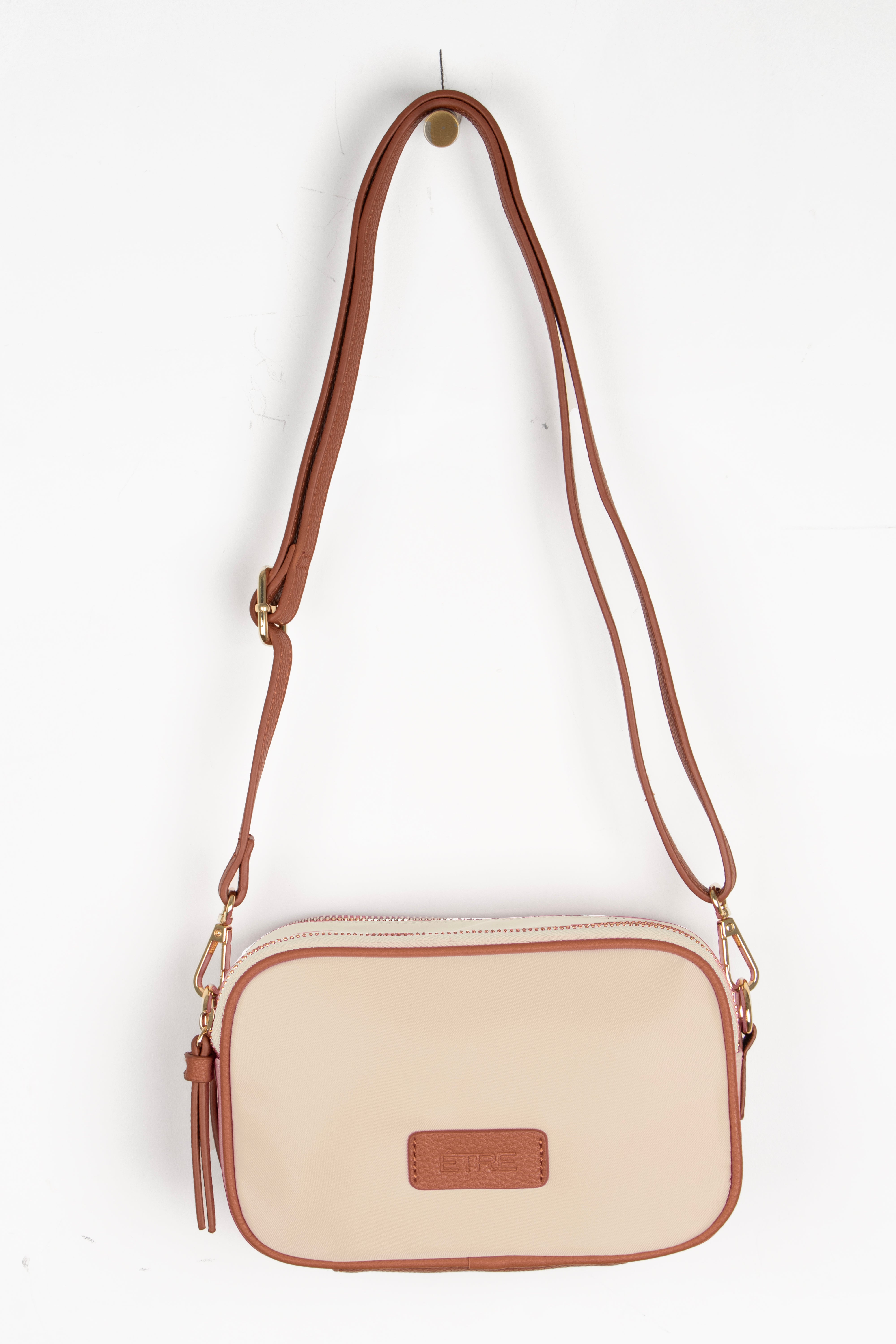 Pink Plain Crossbody Camera Bag