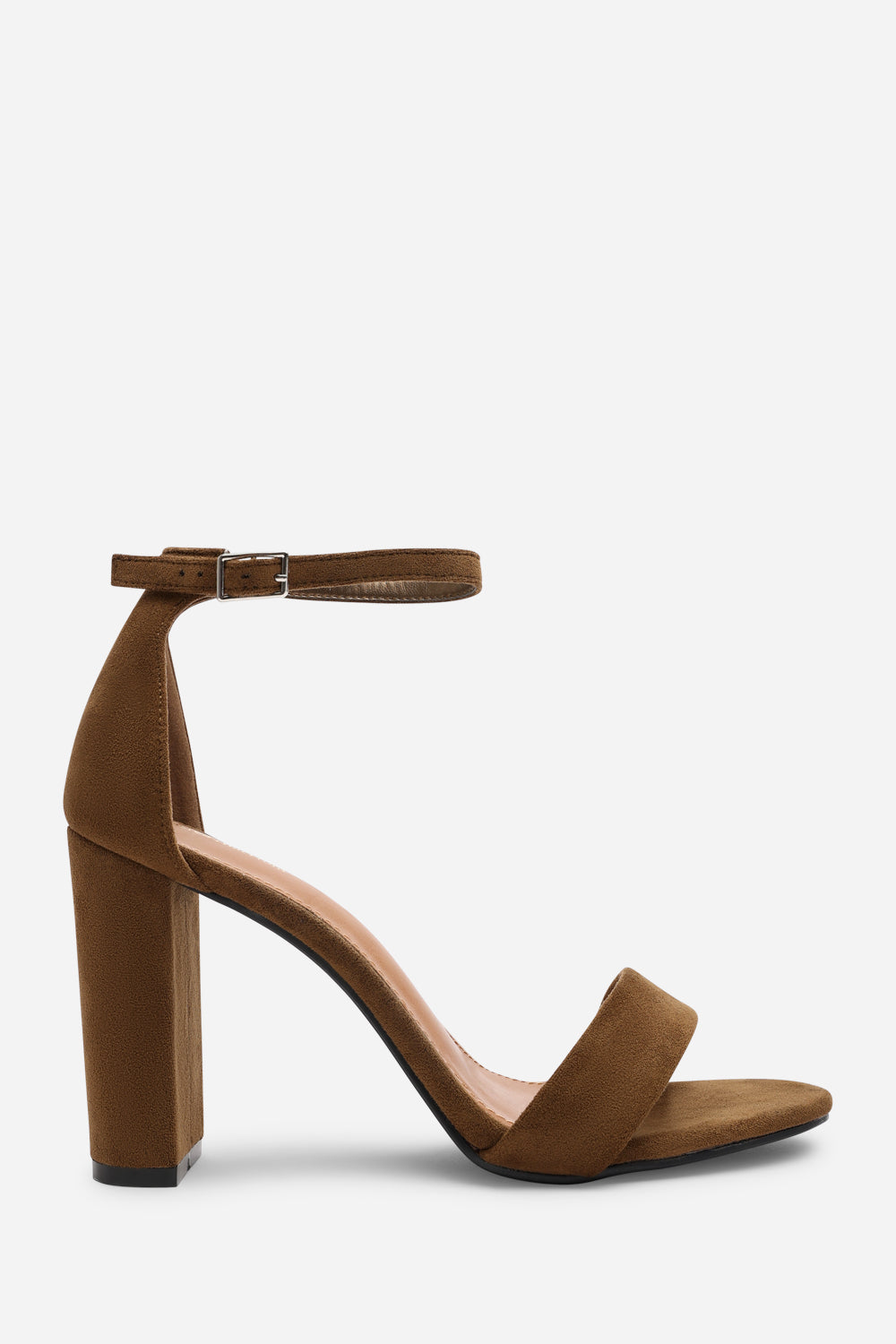 Khaki 'Skye' Strappy Block Heels Buckle, Image 1 of 5