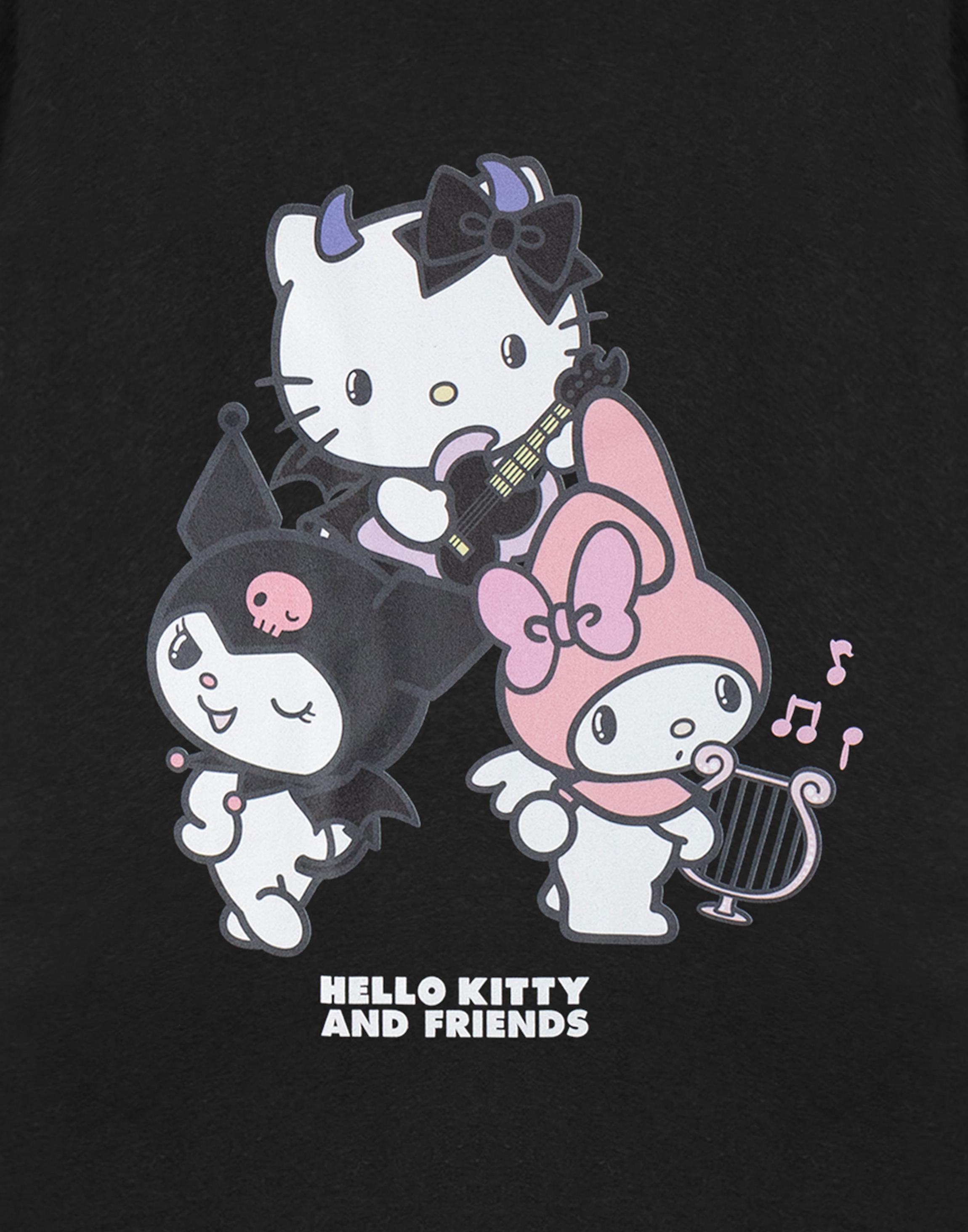 Black Hello Kitty Rock Life Small T-Shirt, Image 6 of 6