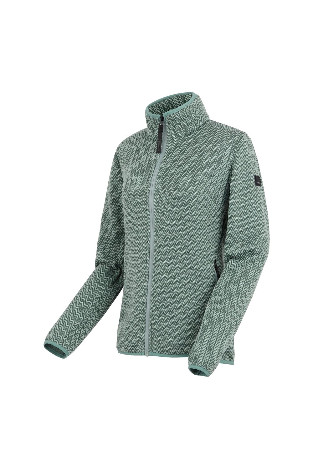 Pale Green Elzie Full Zip Fleece Jacket, Image 4 of 5