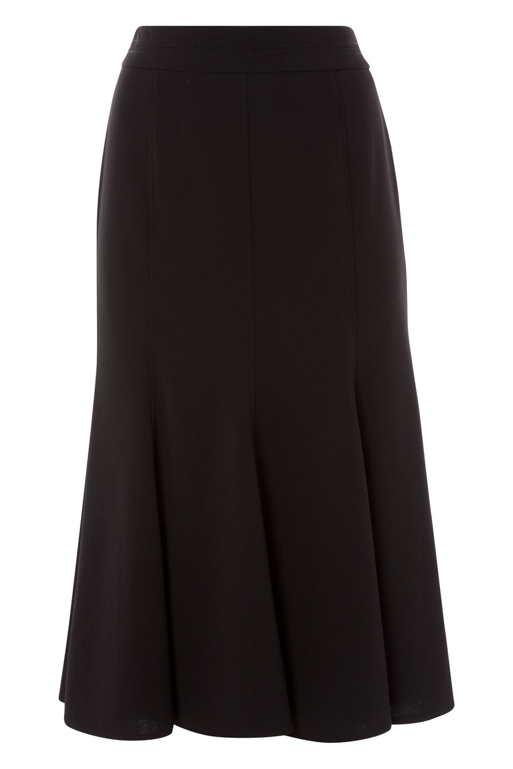 Black Flute Midi Skirt, Image 5 of 4