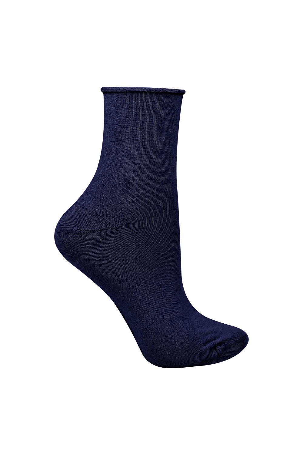 Navy Bamboo Sensory Soft Seamless Socks, Image 1 of 4