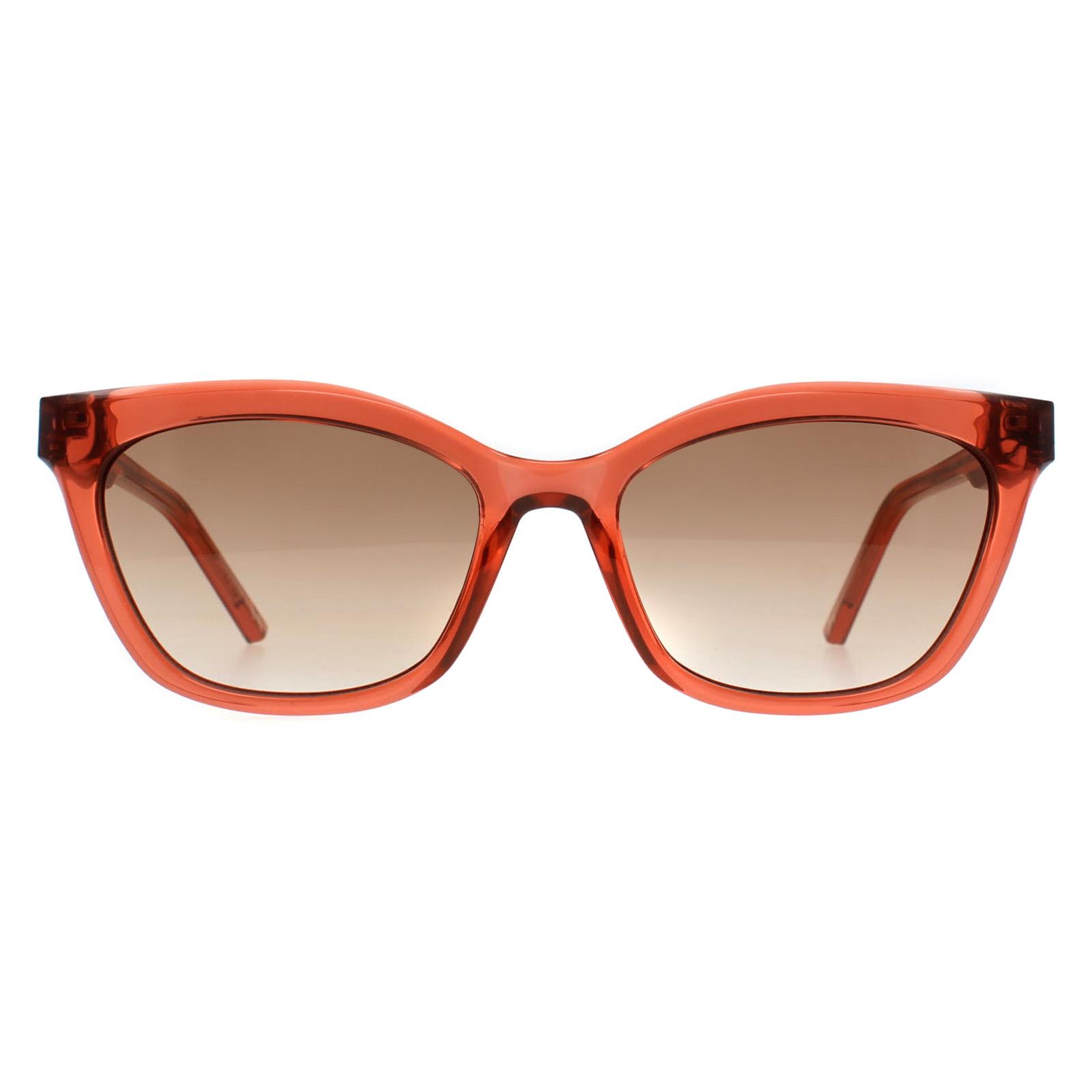 Red Ted Baker Red Cat Eye Transparent Candy Cane Red Brown Grey Gradient TB1639 Tanner, Image 1 of 4