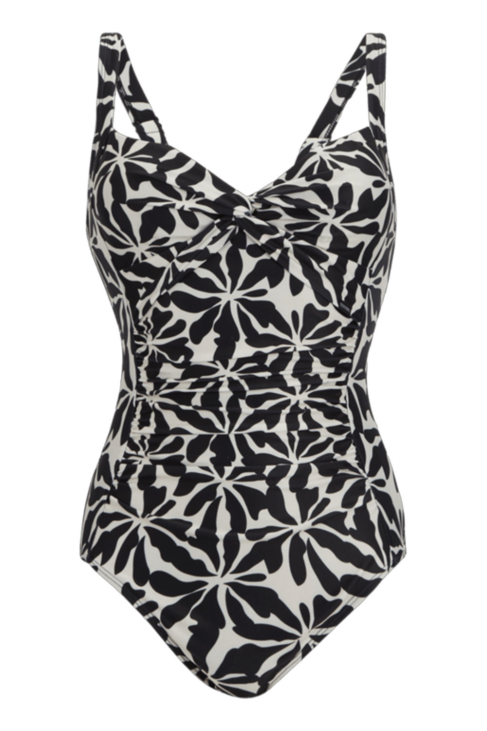 Beige Sakari Floral Tummy Control Swimsuit, Image 1 of 3
