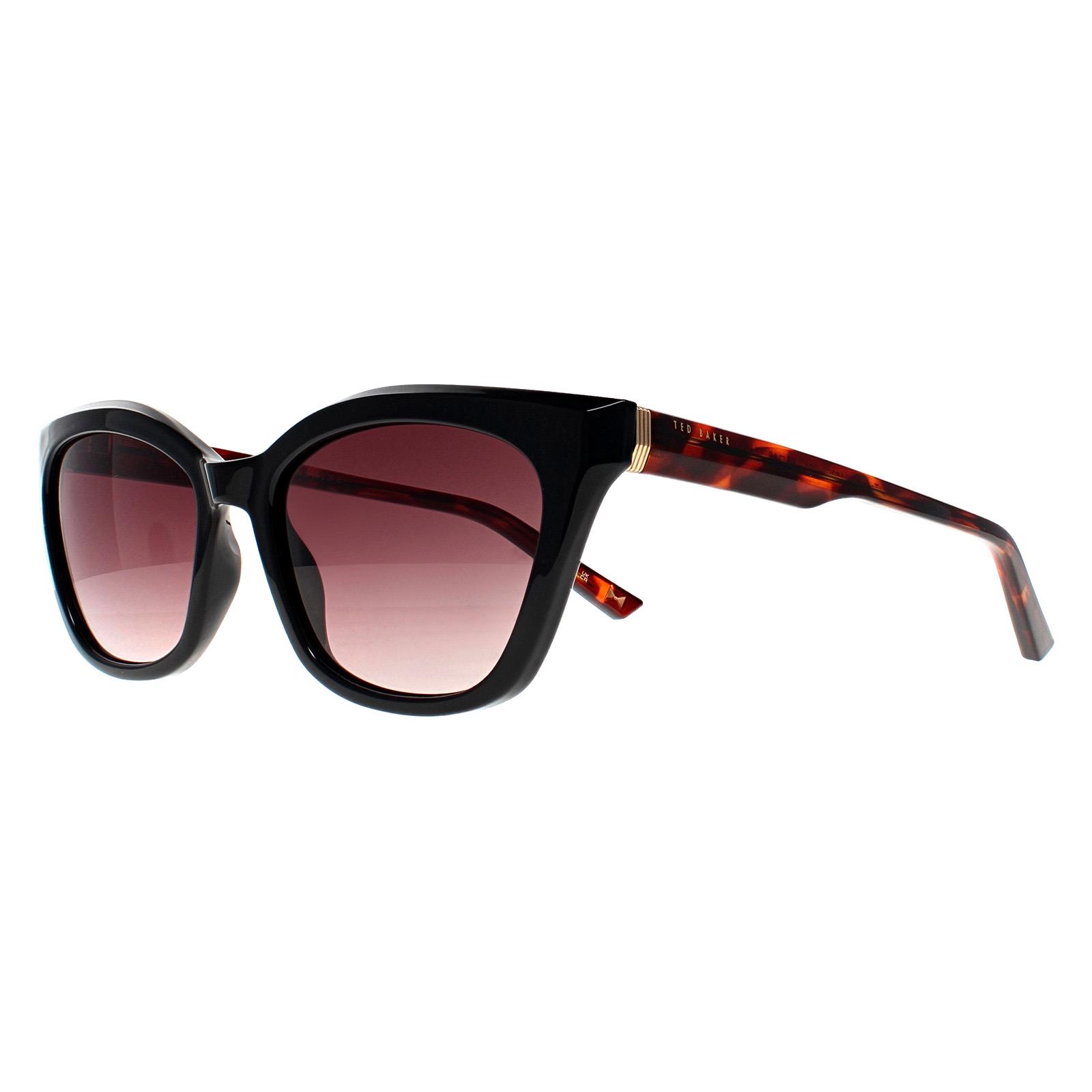Black Ted Baker Black Cat Eye Black Tortoise Brown Gradient TB1639 Tanner, Image 2 of 3