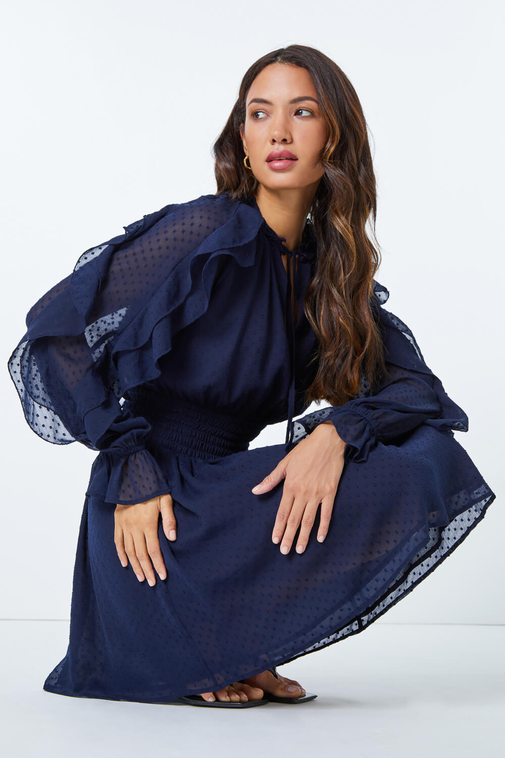 sachin and babi light blue dress Chiffon Dress - DRESS