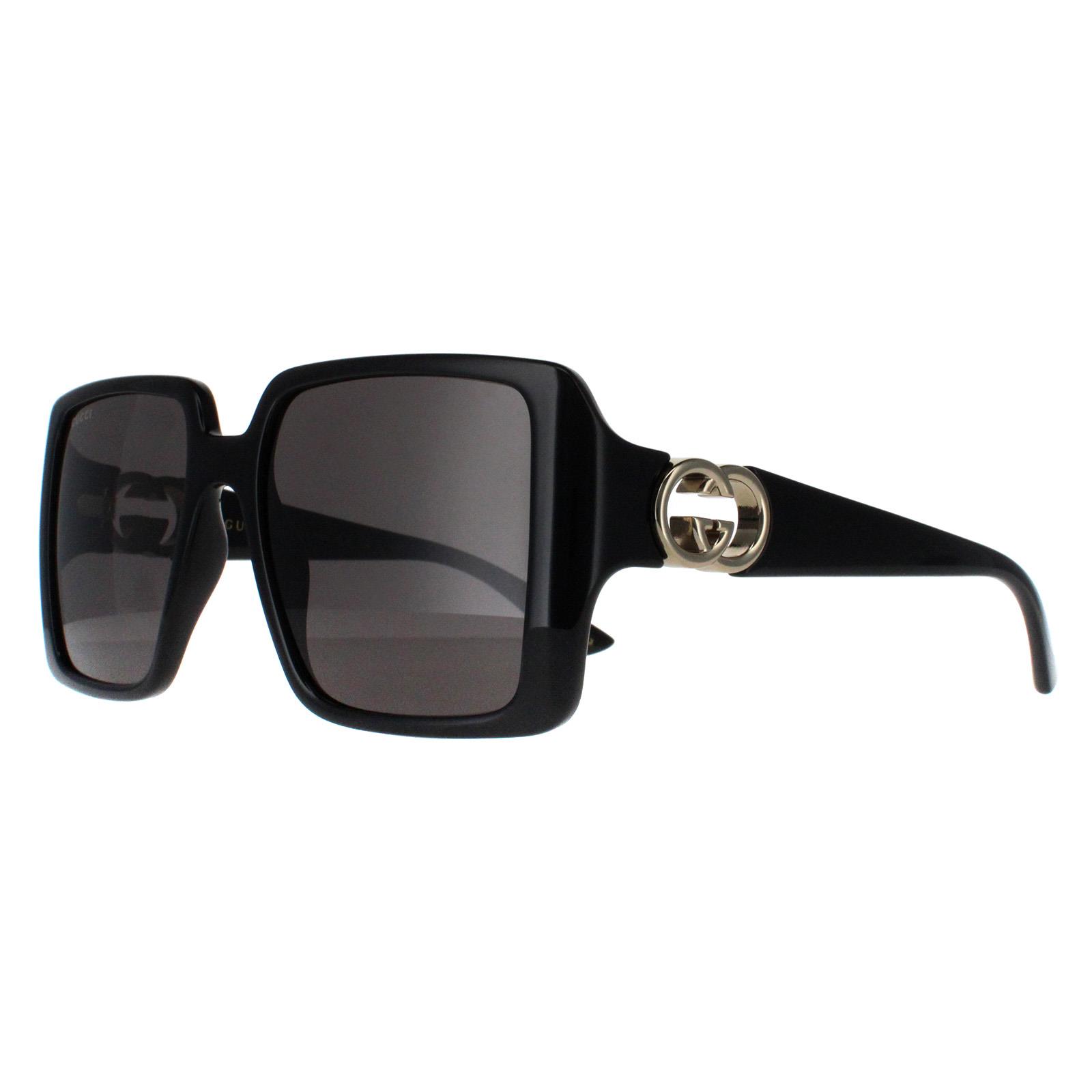 Black Square Black with Gold Grey GG1692S, Image 2 of 6