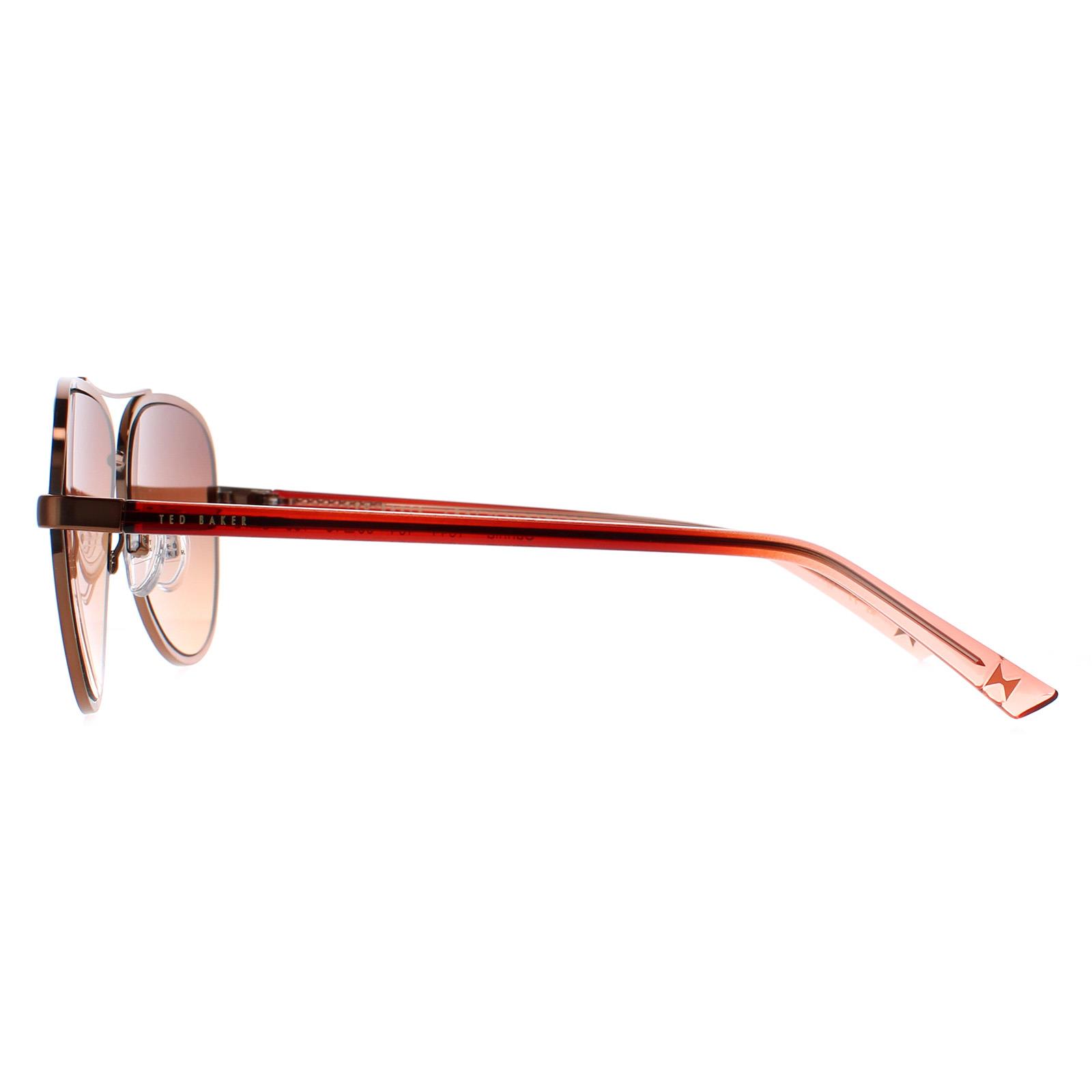 Brown Aviator Copper Brown Brown Gradient TB1644 Sunnia Sunglasses, Image 3 of 4