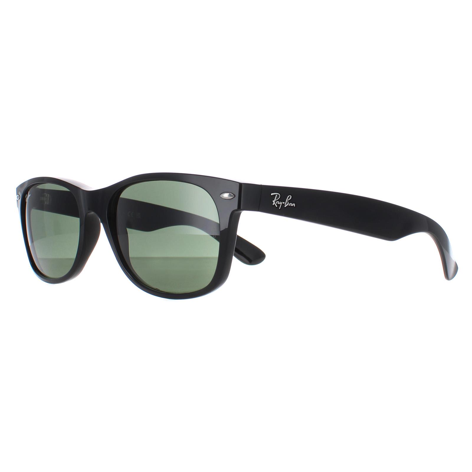 Black Ray-Ban Black Rectangle Black Green Sunglasses, Image 2 of 6