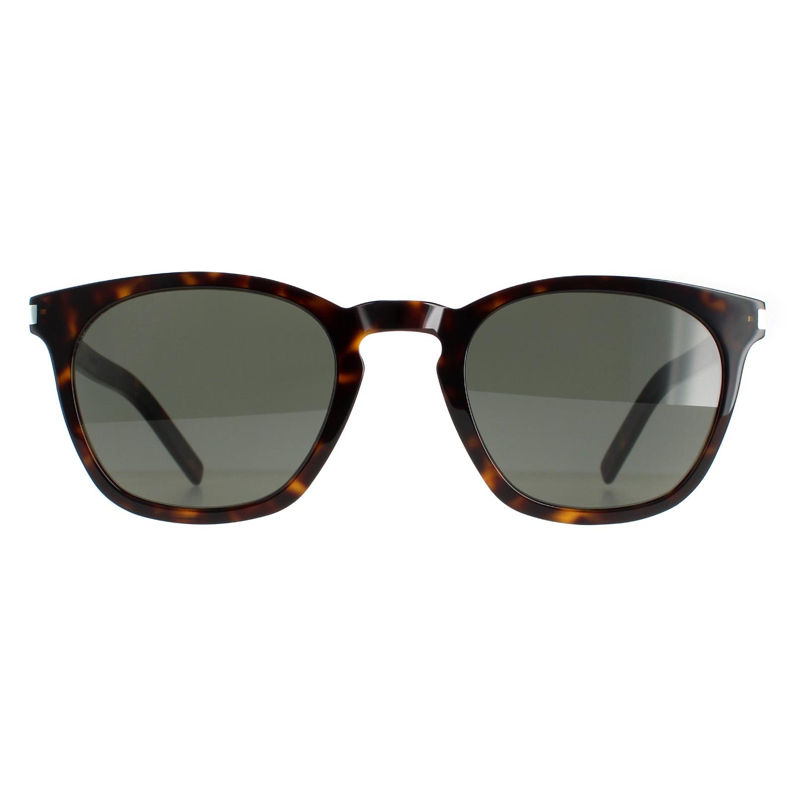 Brown Square Dark Havana Grey SL 28 SLIM Sunglasses, Image 1 of 6