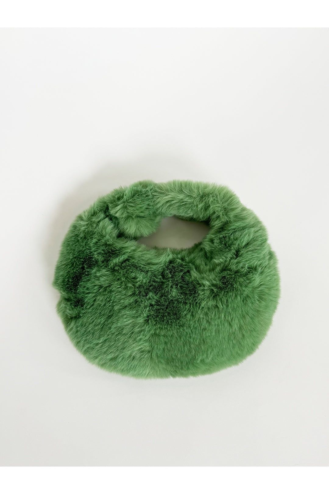 Green Faux Fur Soft Grab Bag, Image 2 of 6