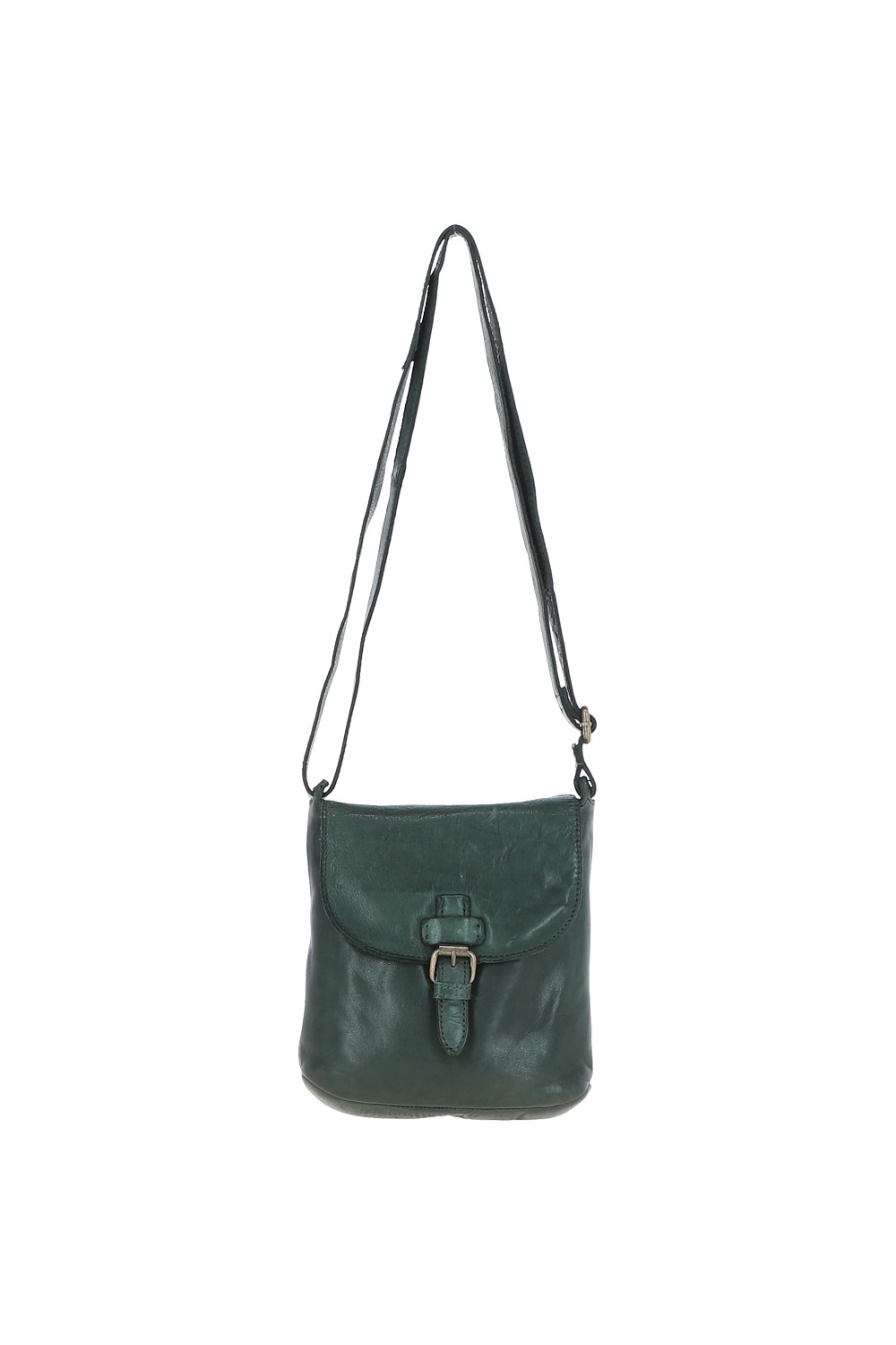 Green Ashwood Leather Green Real Leather Small Luxurious Flight Bag, Image 2 of 5