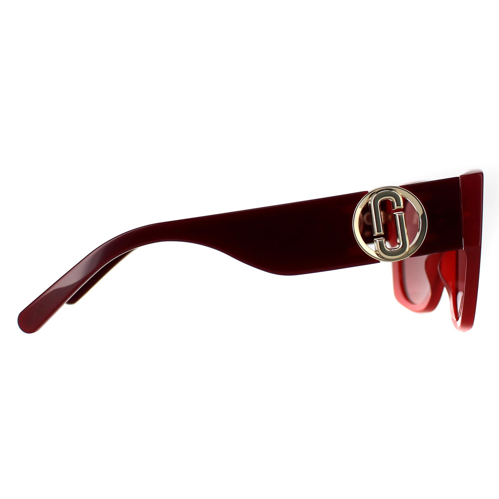 Red Marc Jacobs Red Rectangle Red Burgundy MARC 687/S, Image 4 of 4