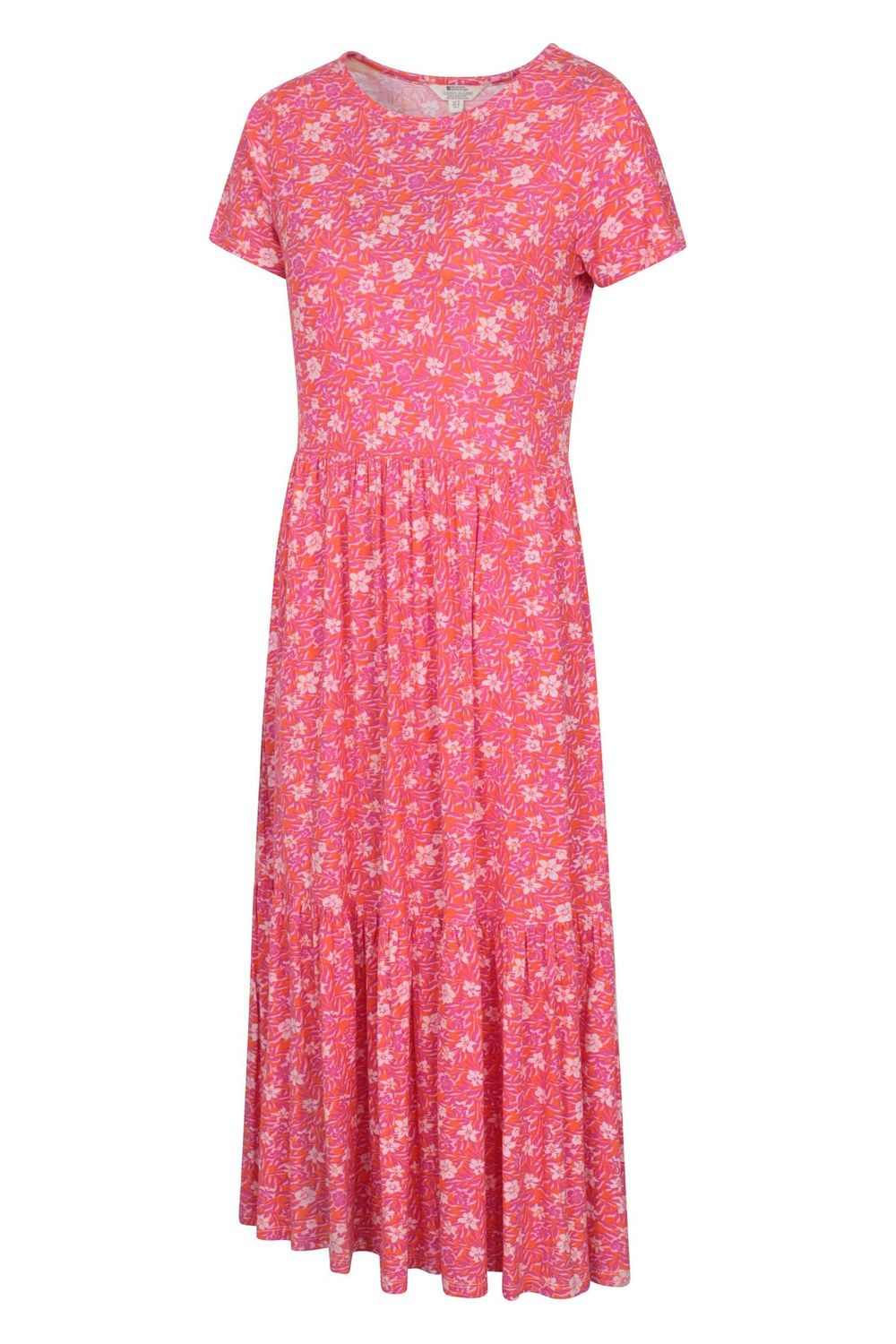 Pink Sardinia Floral Tiered Dress, Image 3 of 4