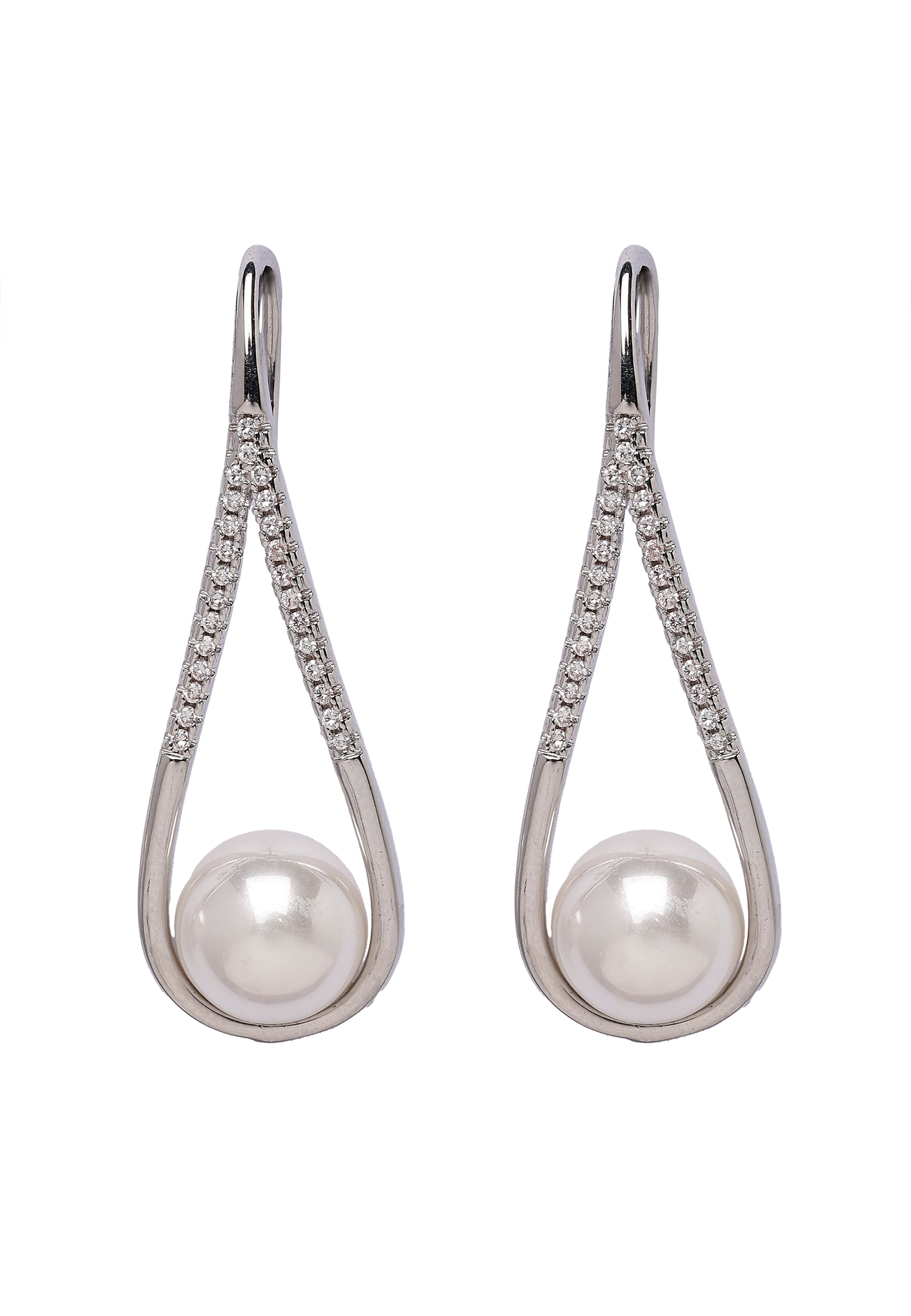 Metallic Modern Teardrop Earrings