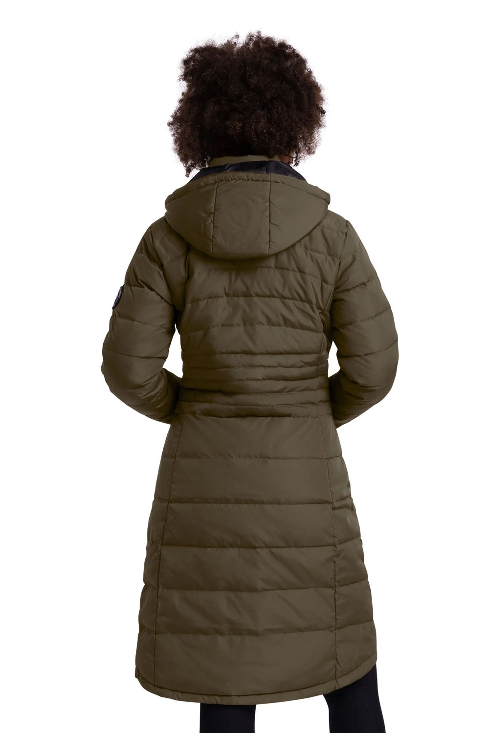 Dark Green Trespass Dark Green Bitsy Down Jacket, Image 3 of 5
