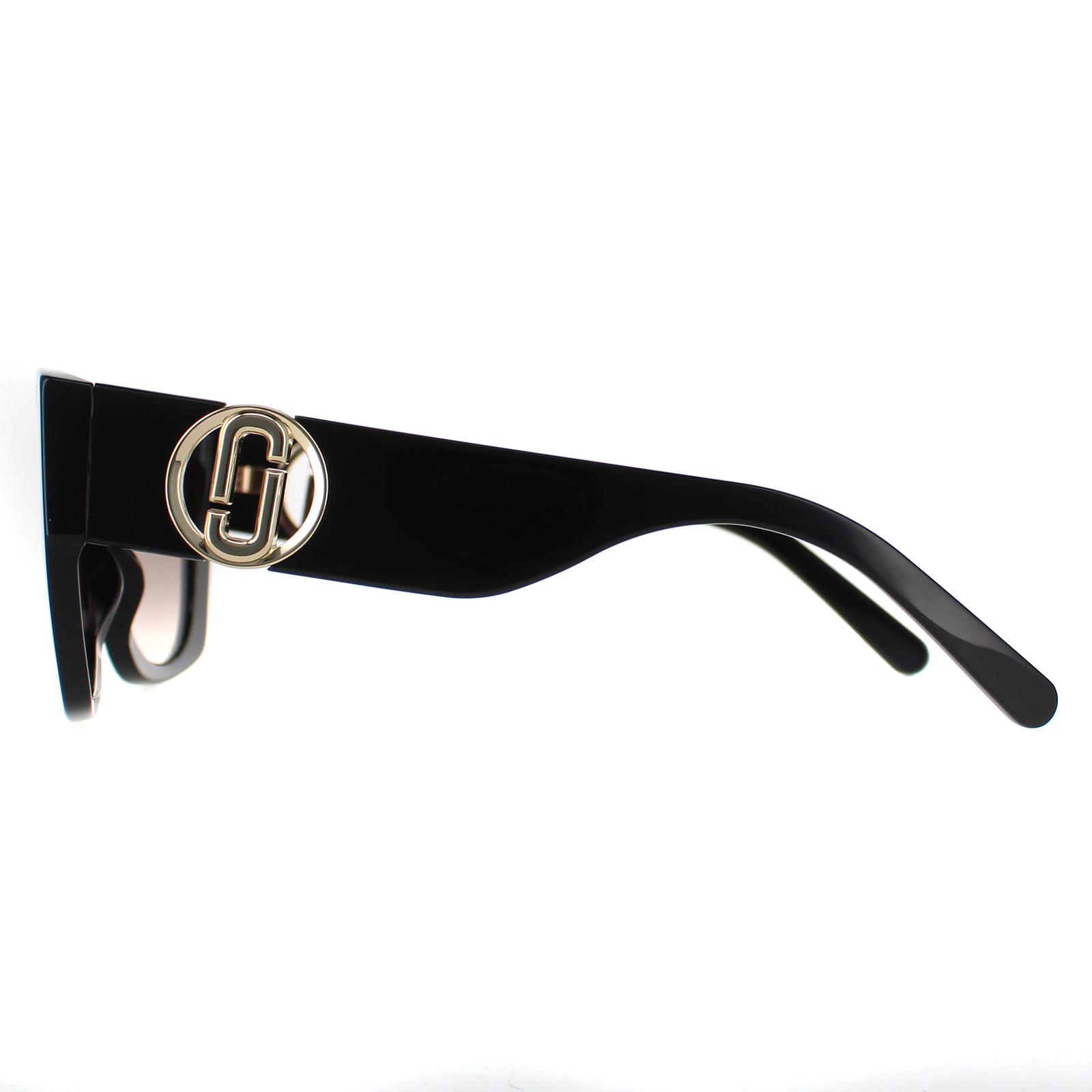 Black Marc Jacobs Black Rectangle Black Brown Gradient MARC 687/S, Image 3 of 4
