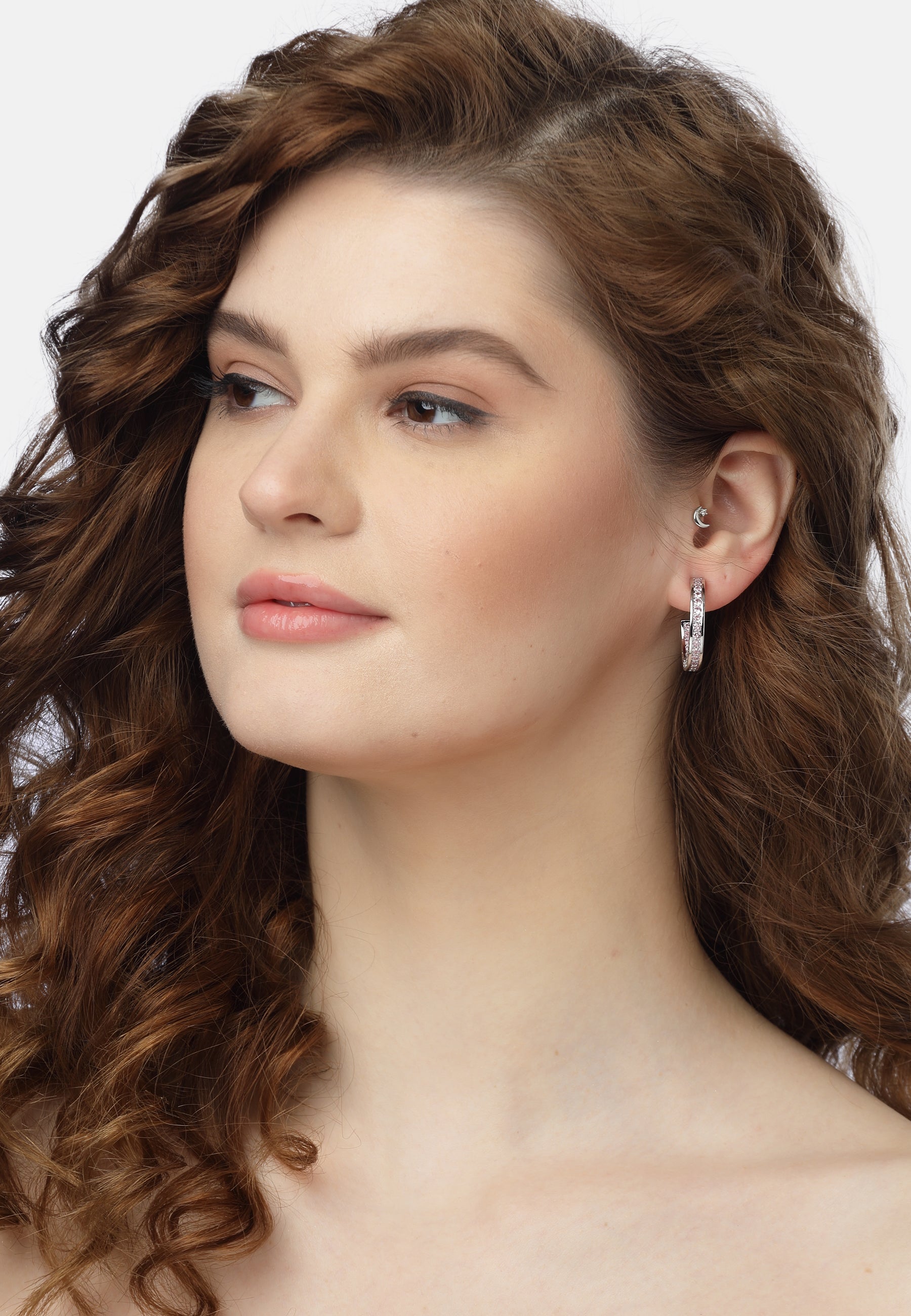 Light Pink Pink Symphony Hoops, Image 4 of 5