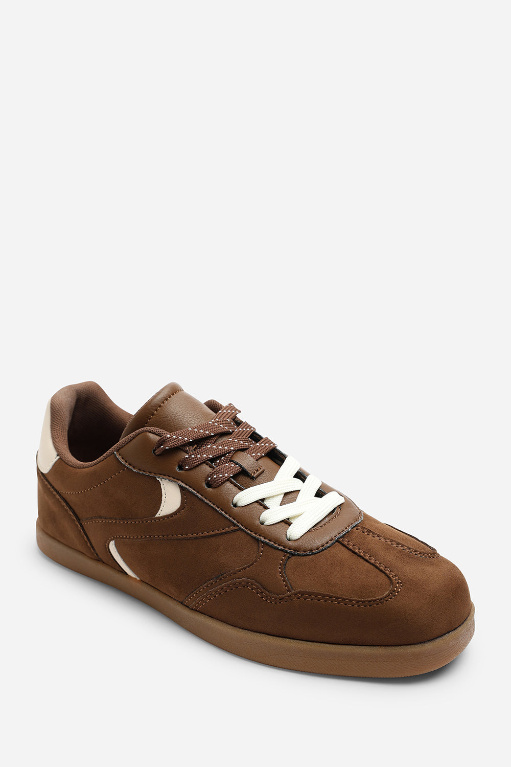 Brown Anaiah Low Profile Side Panel Detailed Trainer, Image 3 of 6