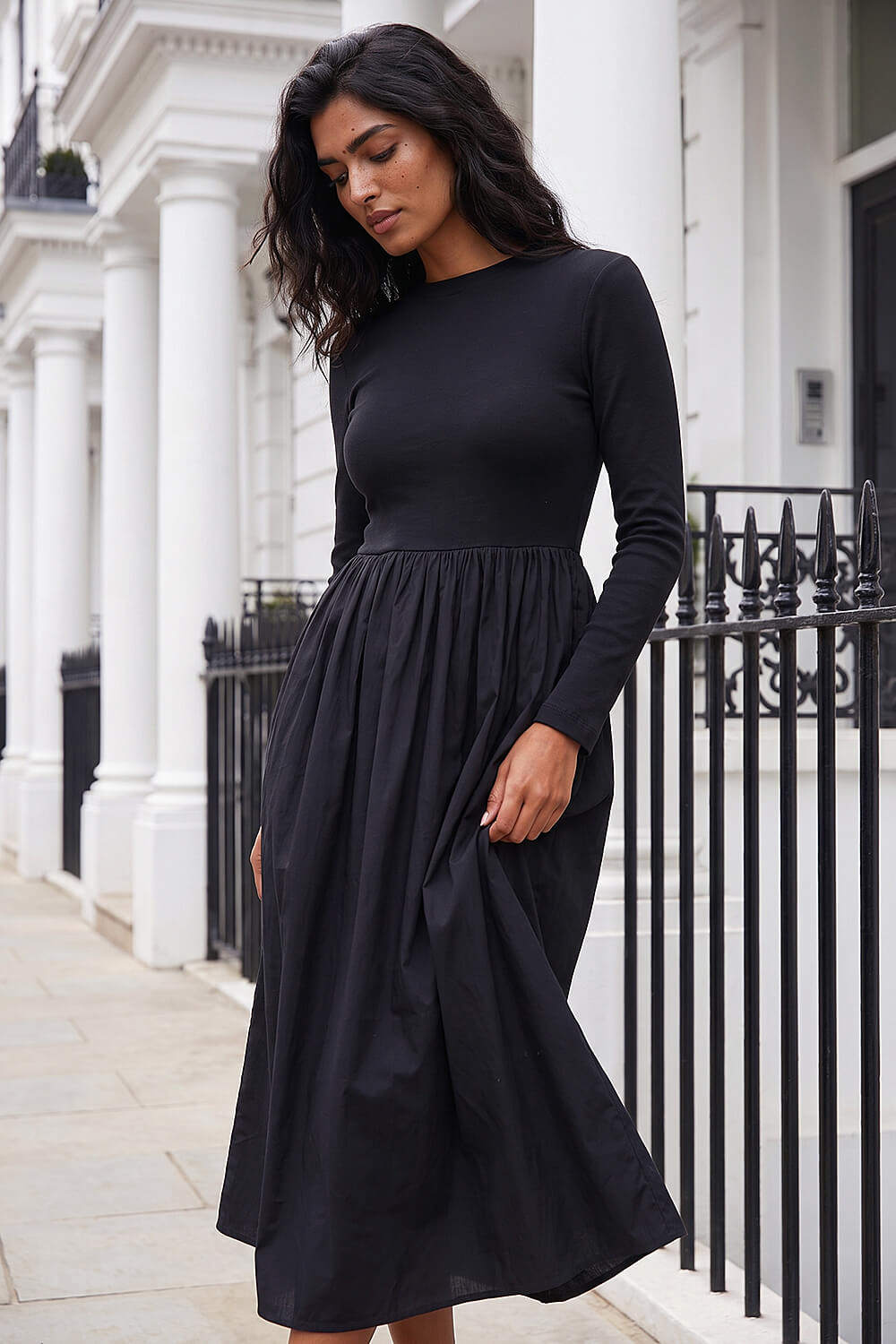 Black Midi Dress With Ankle Boots Midi Dress With Ankle Boots How To Style A Midi