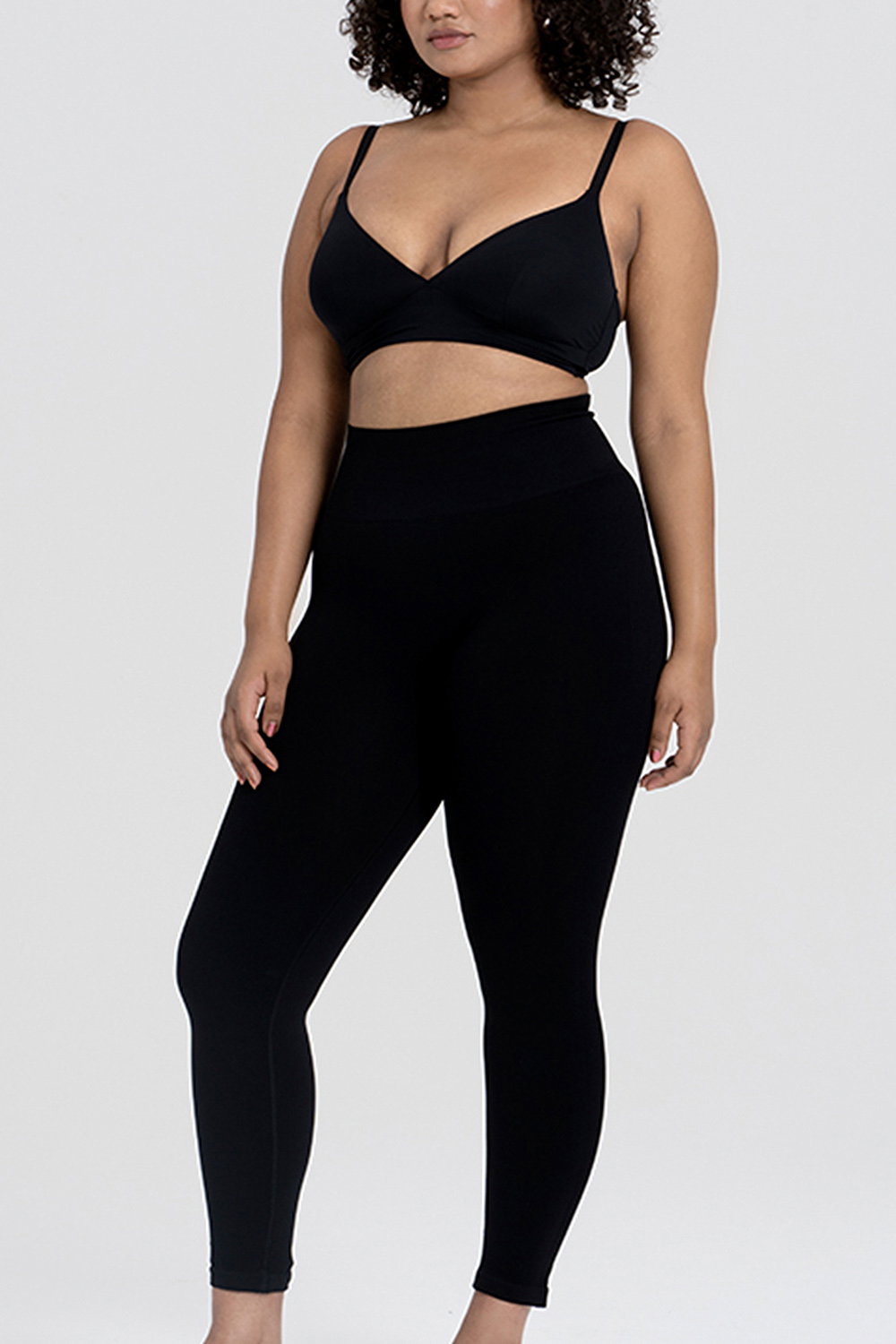 Black Black Sculpting Leggings Supportive Fit, Image 4 of 5