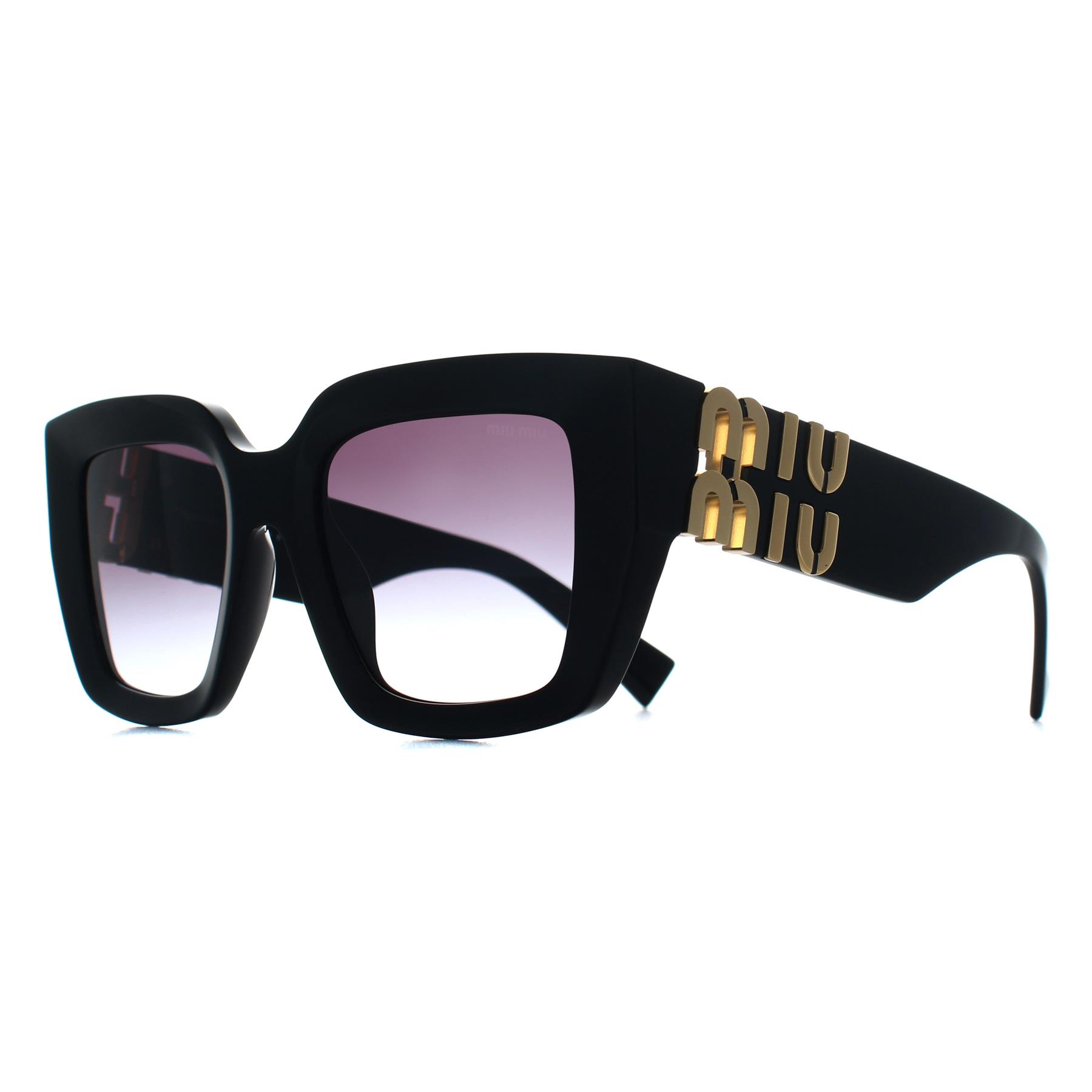 Black Miu Miu Black Square Black Gradient Grey MUB05S, Image 2 of 3