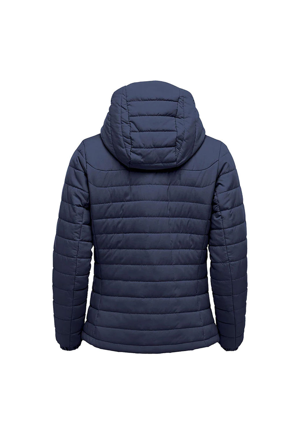 Navy Nautilus Quilted Hooded Jacket, Image 2 of 2