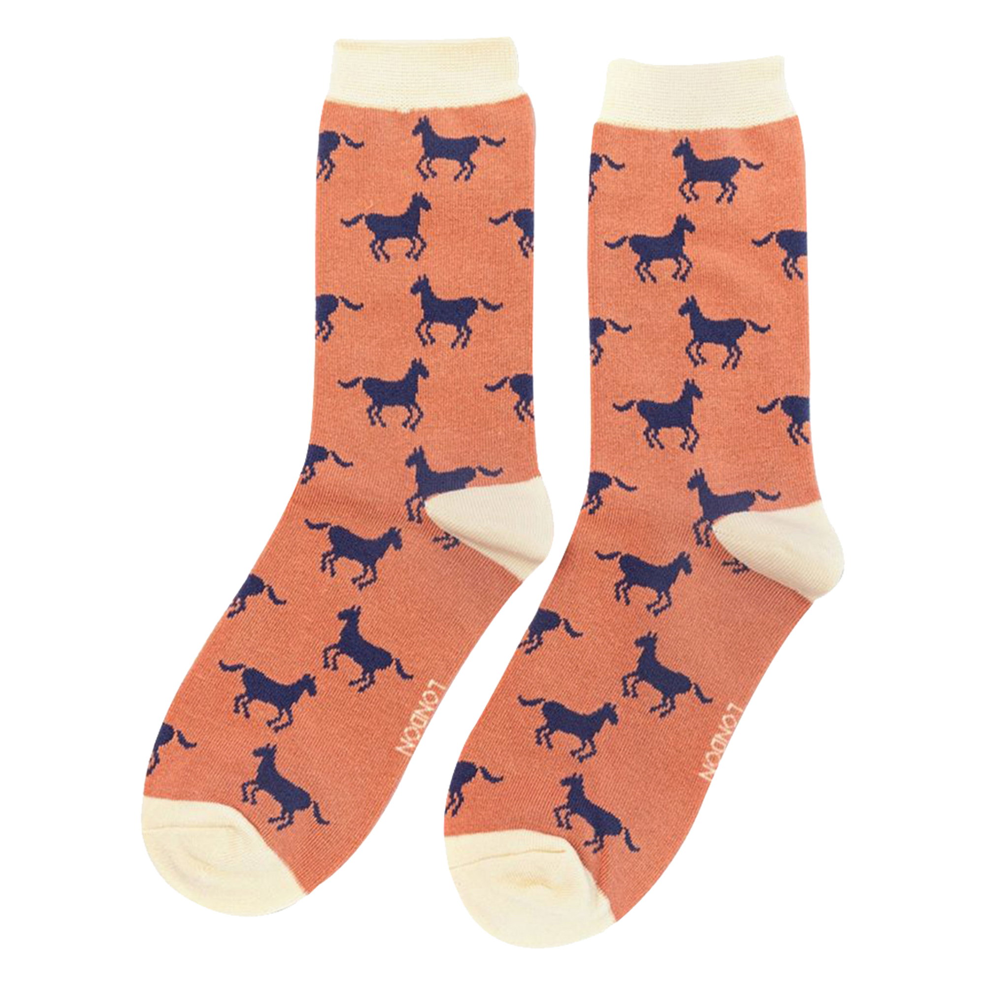 Coral 1 Pack Novelty Animal Patterned Bamboo Socks, Image 3 of 4