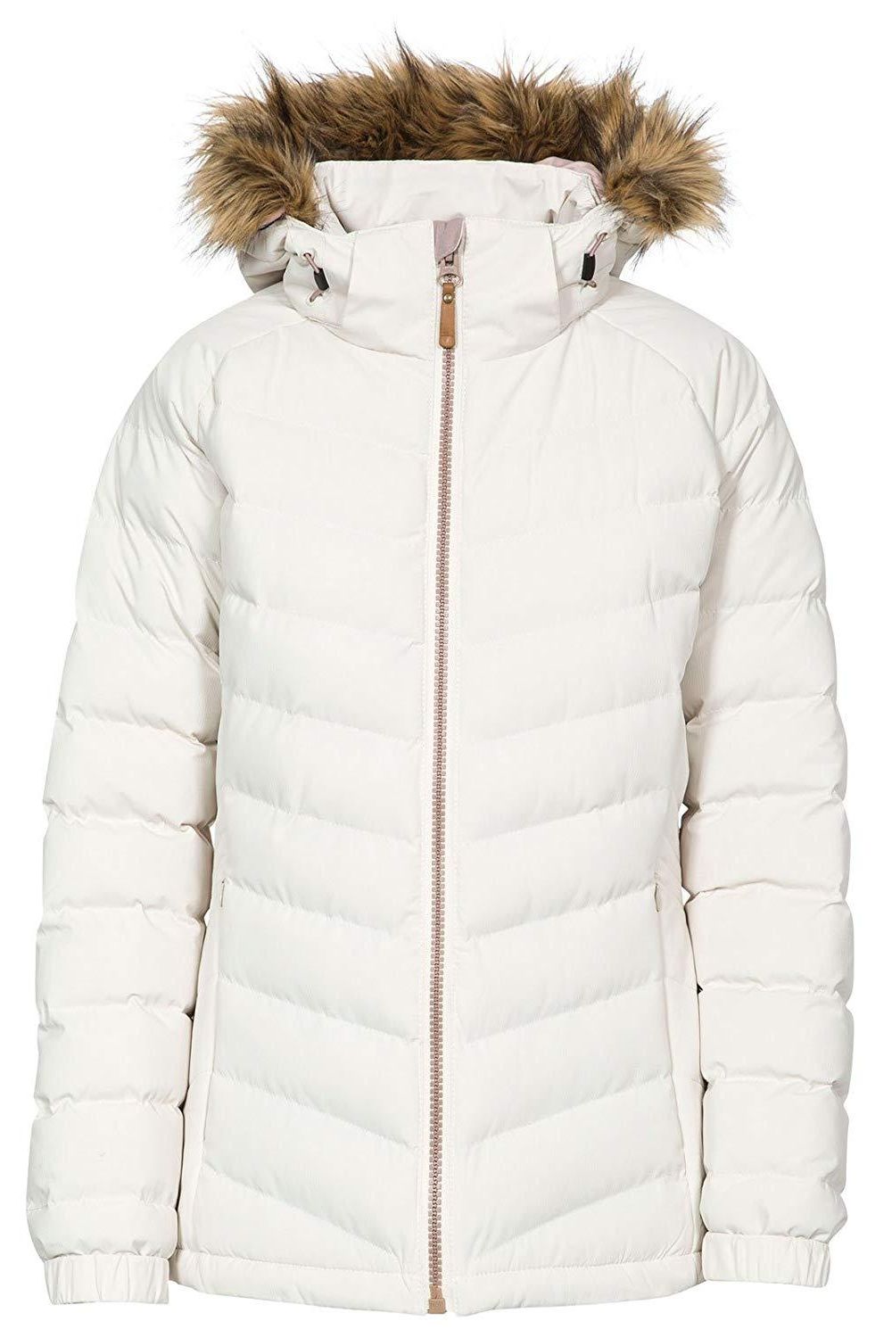 Cream Trespass Cream Nadina Waterproof Padded Jacket, Image 1 of 6