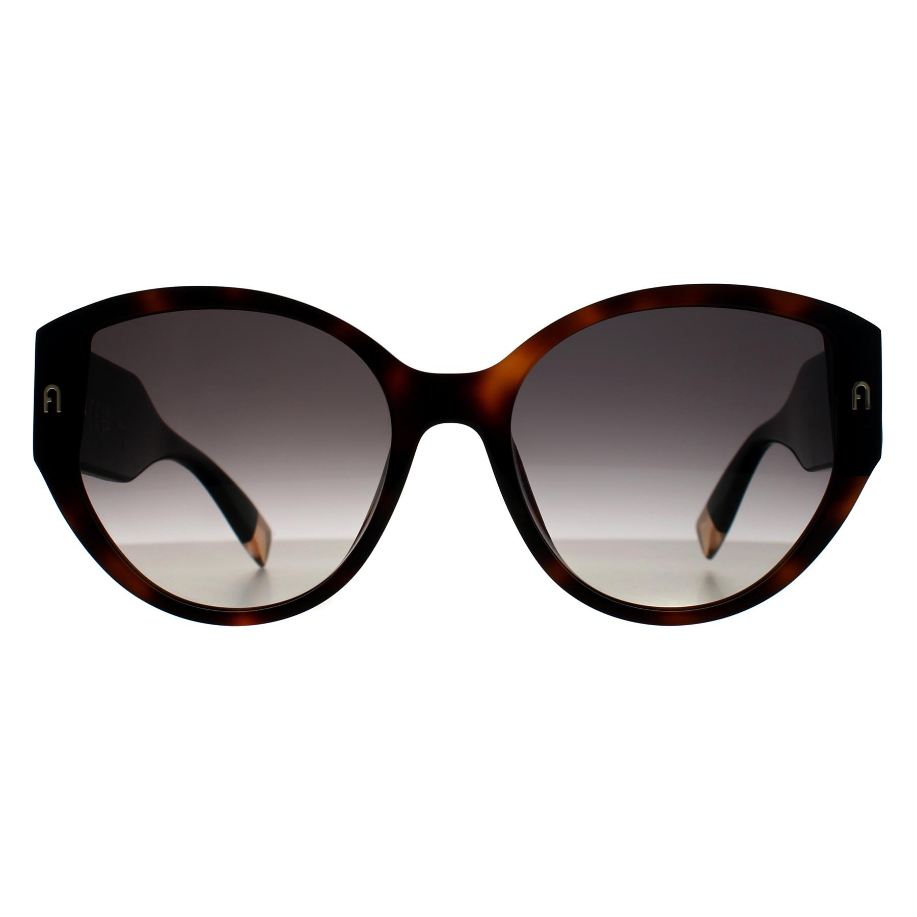 Brown Cat Eye Shiny Dark Havana Smoke Grey Gradient SFU784, Image 1 of 3