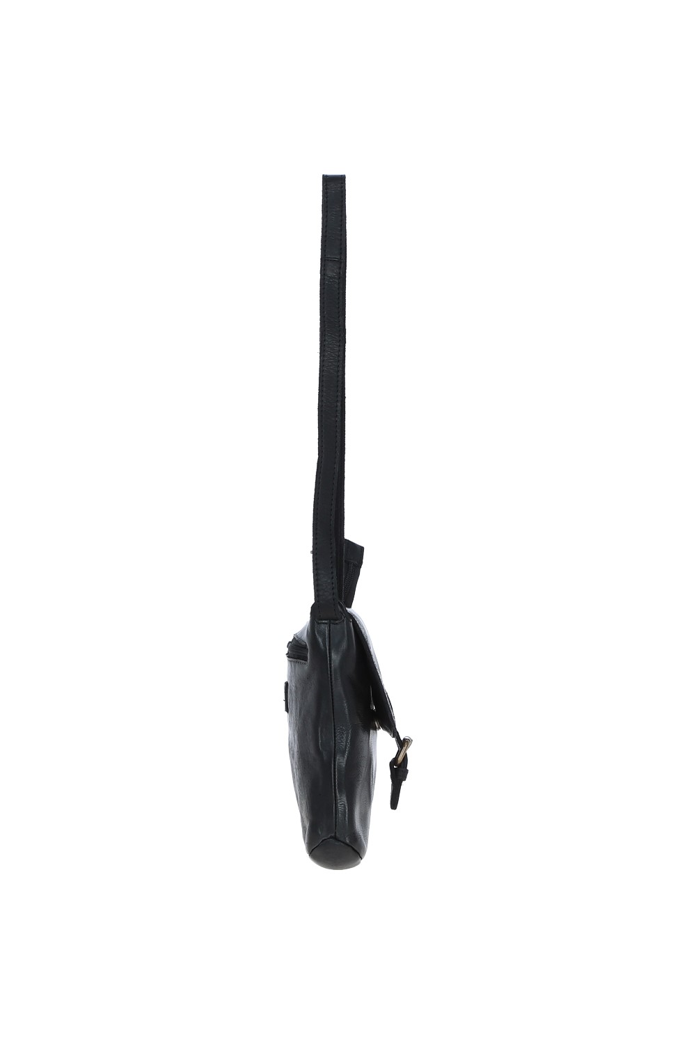 Black Real Leather Small Luxurious Flight Bag, Image 5 of 5