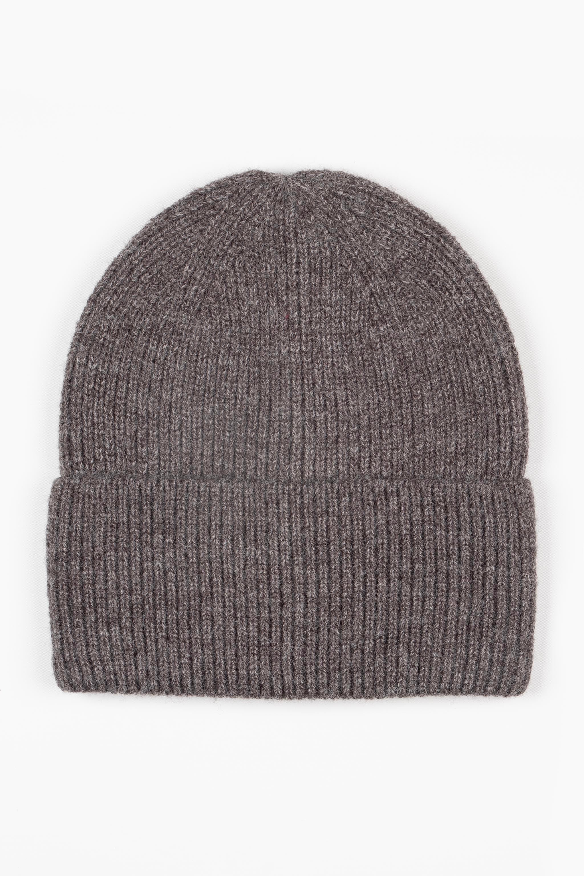 Dark Grey Plain Winter Beanie Hat, Image 2 of 2