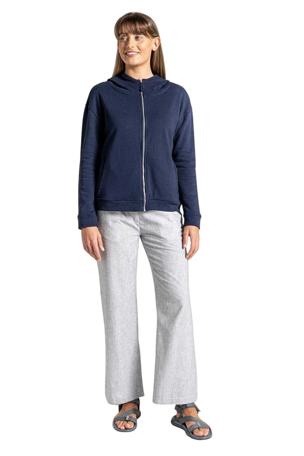 Navy Blue Eden Fleece Top, Image 3 of 3