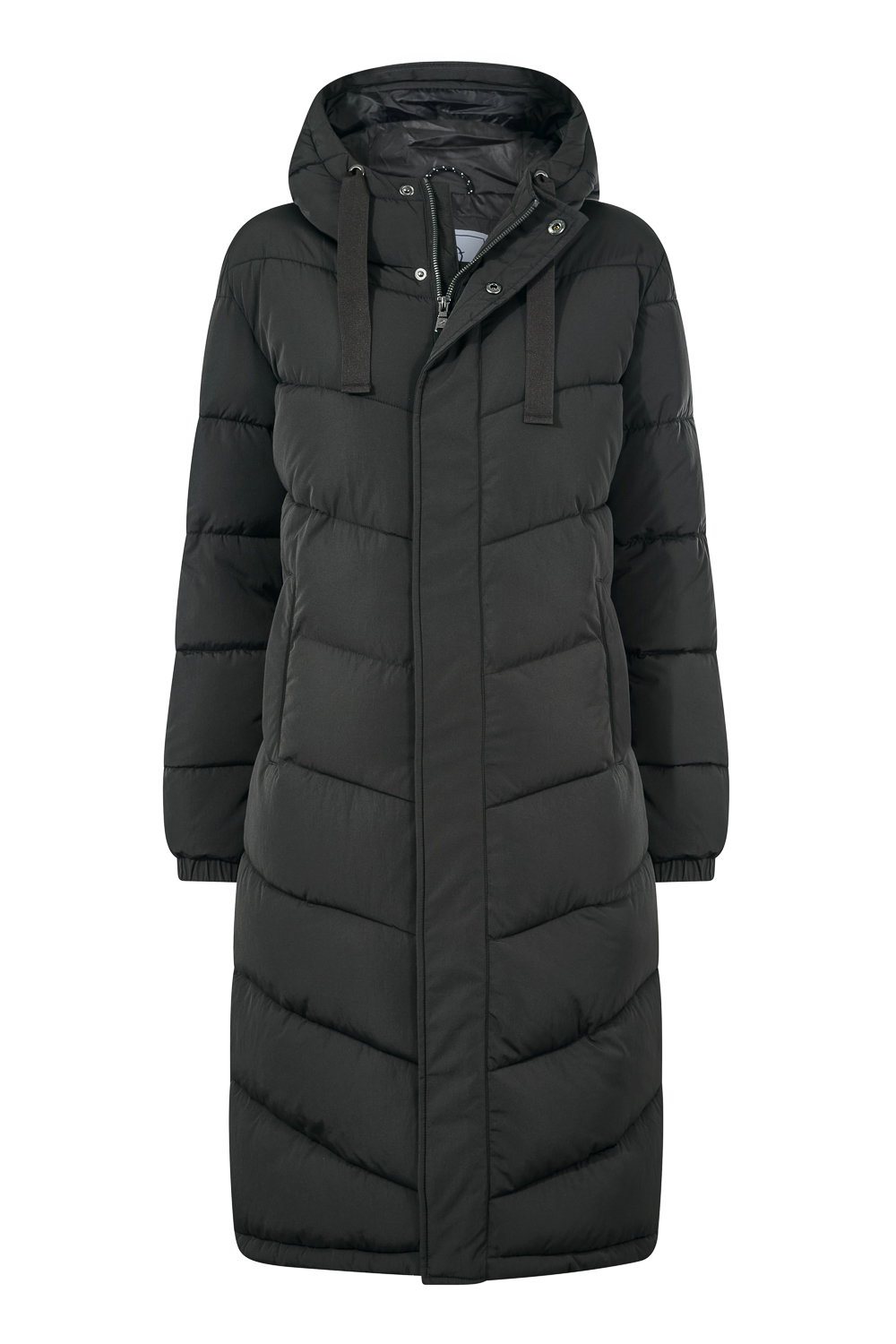Black Raleigh Long Insulated Jacket, Image 6 of 6