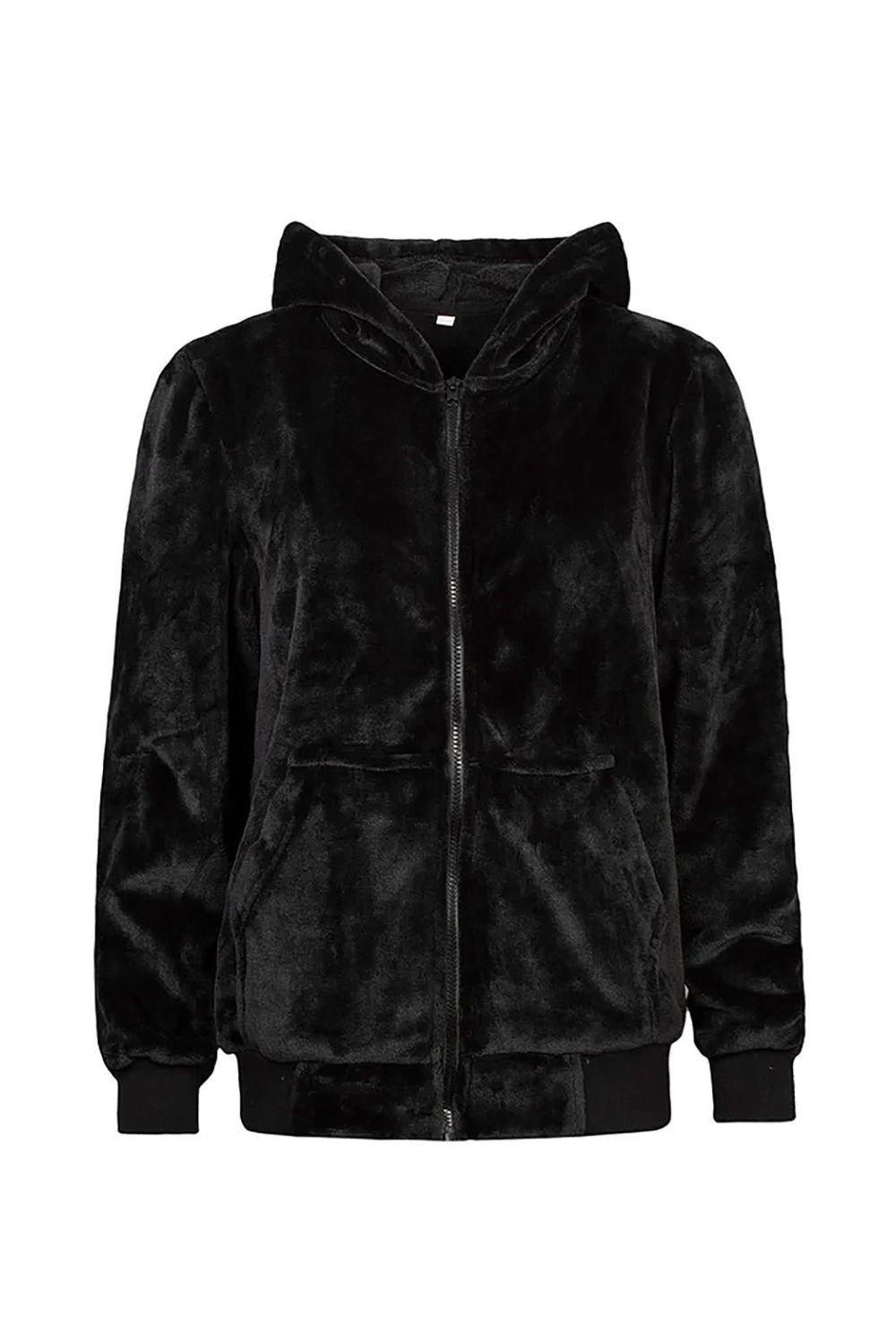 Black Warm Fleece Snoodie Hoodie For Wo - Insulated Winter Sweatshirt Blanket