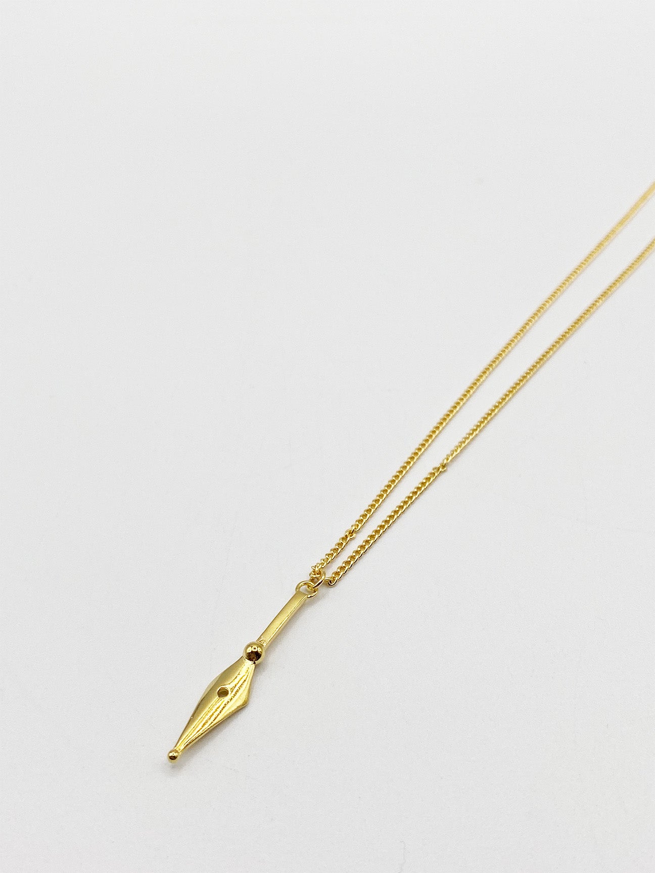 Gold Gold Drop Down Arrow Necklace, Image 1 of 5