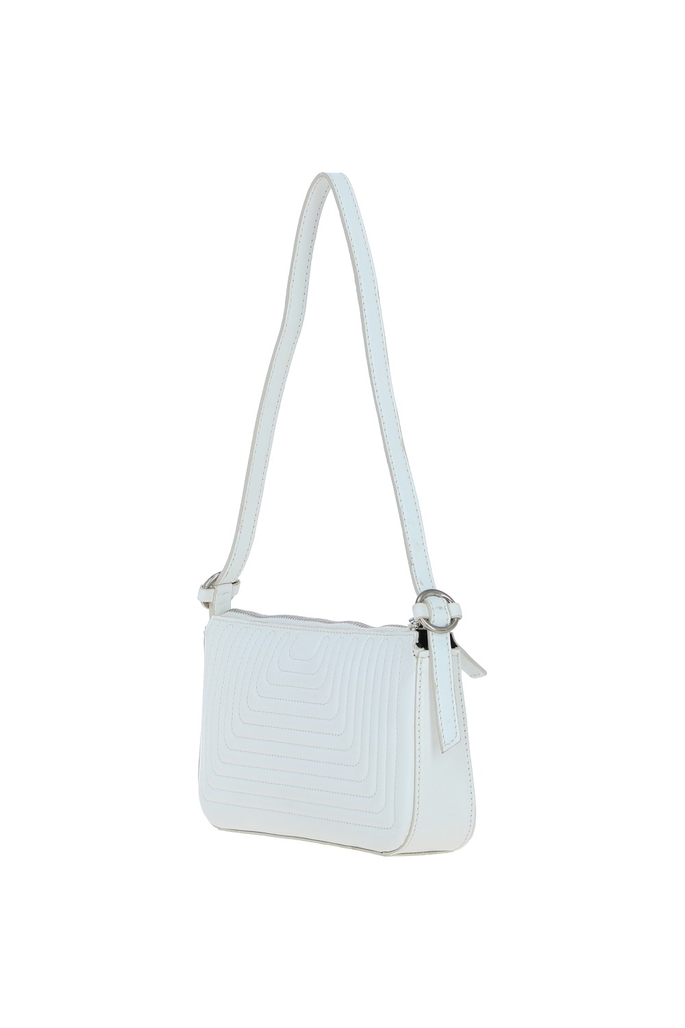 White Ashwood Leather White 'Segreto Artigiano' Leather Shoulder Bag, Image 2 of 3