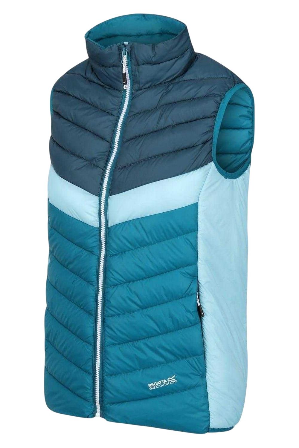 Aqua Harrock Colour Block Gilet, Image 3 of 3