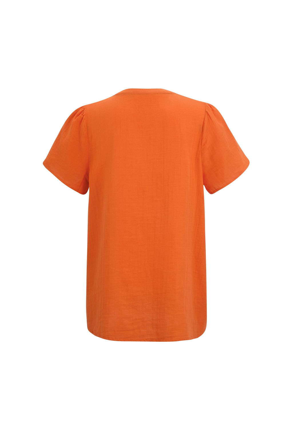 Orange Selen Short Sleeved Shirt, Image 2 of 3