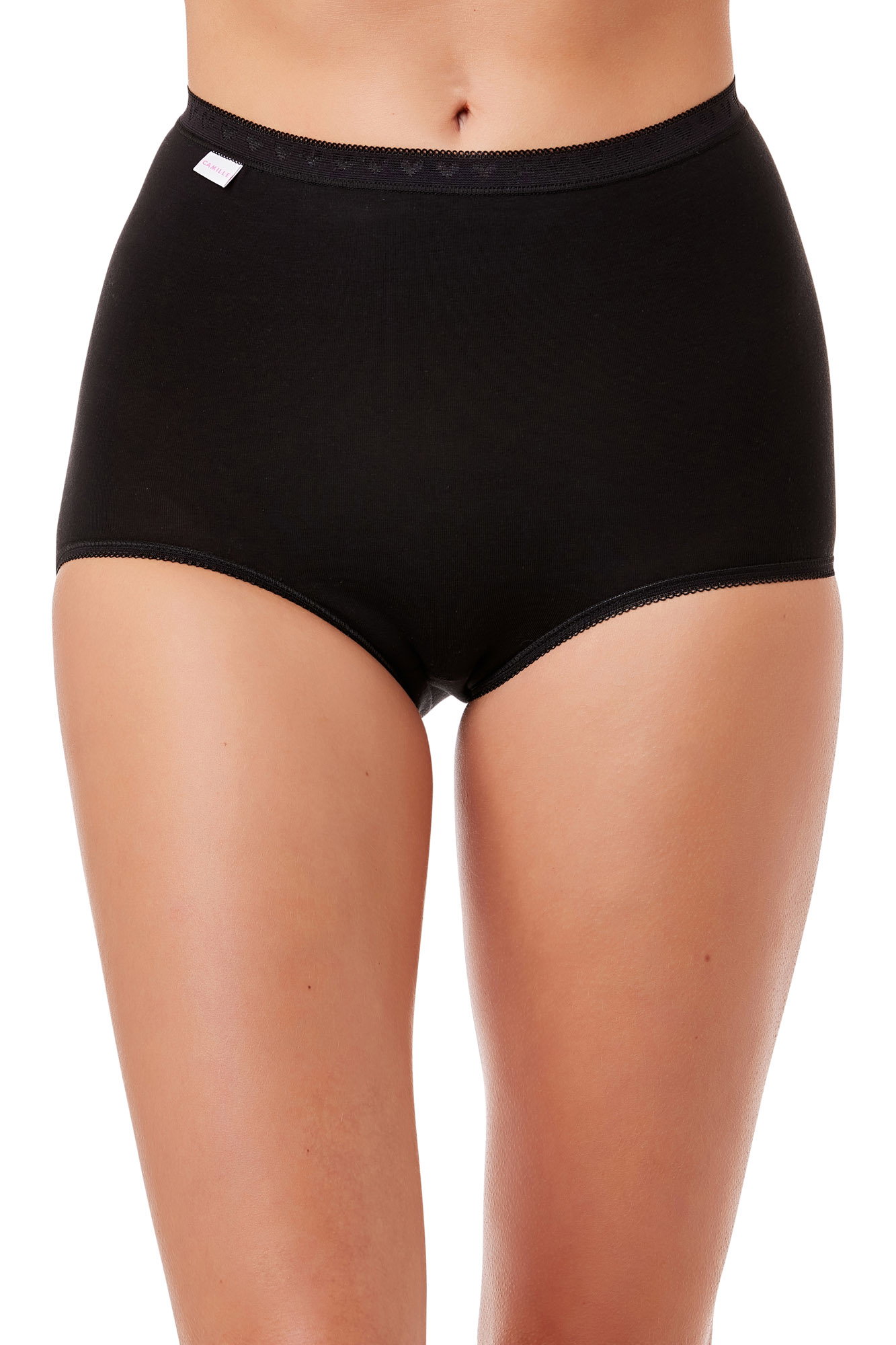 Black Three Pack Cotton Maxi Briefs, Image 1 of 5