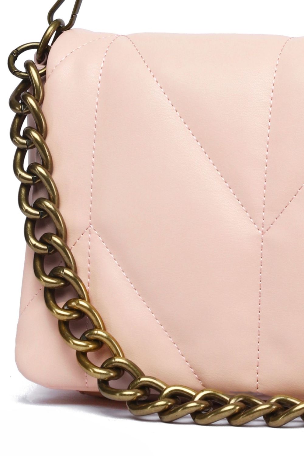 Pink Chain Detail Cross Body Bag, Image 2 of 2