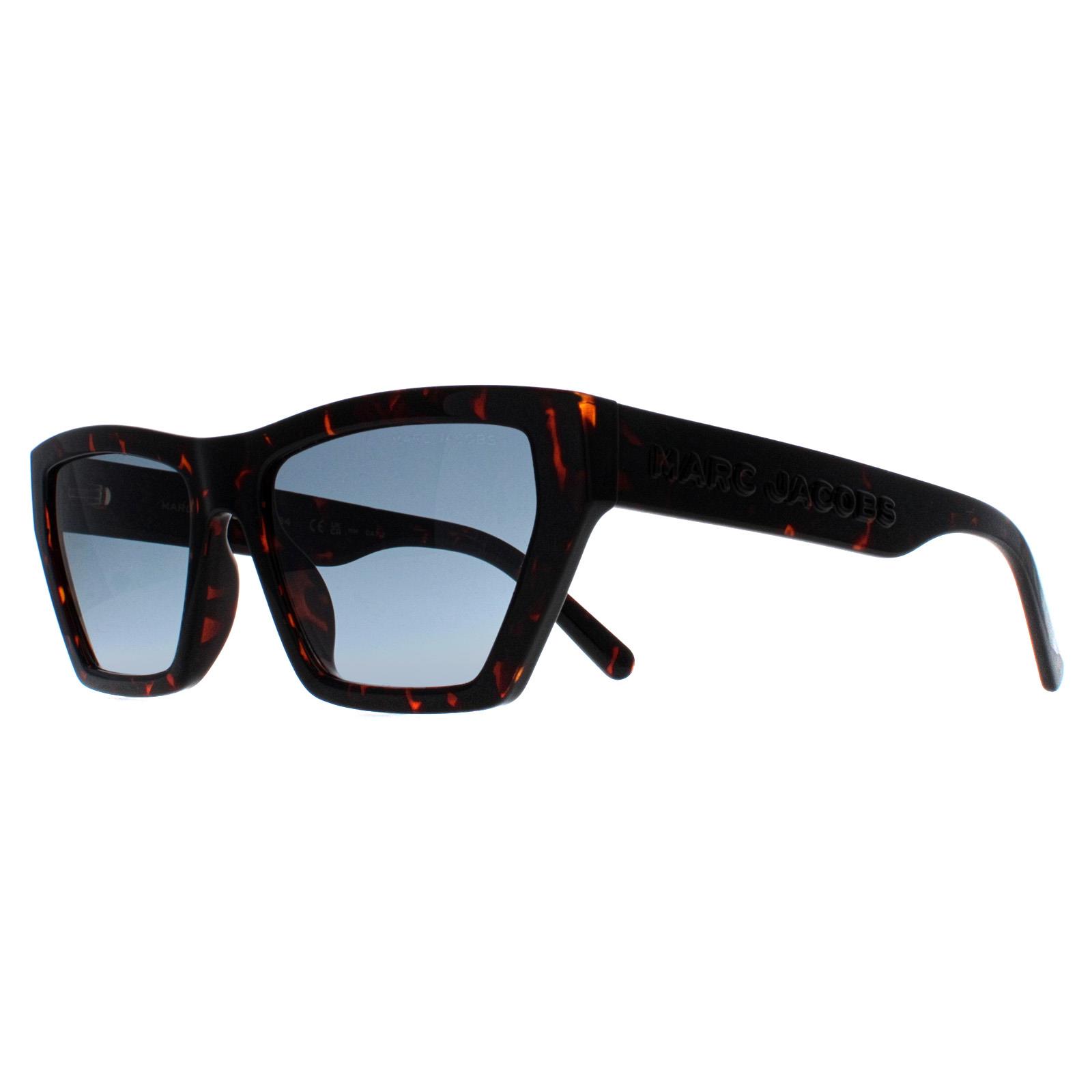 Brown Cat Eye Shiny Dark Havana Blue Gradient MARC 657/S, Image 2 of 4