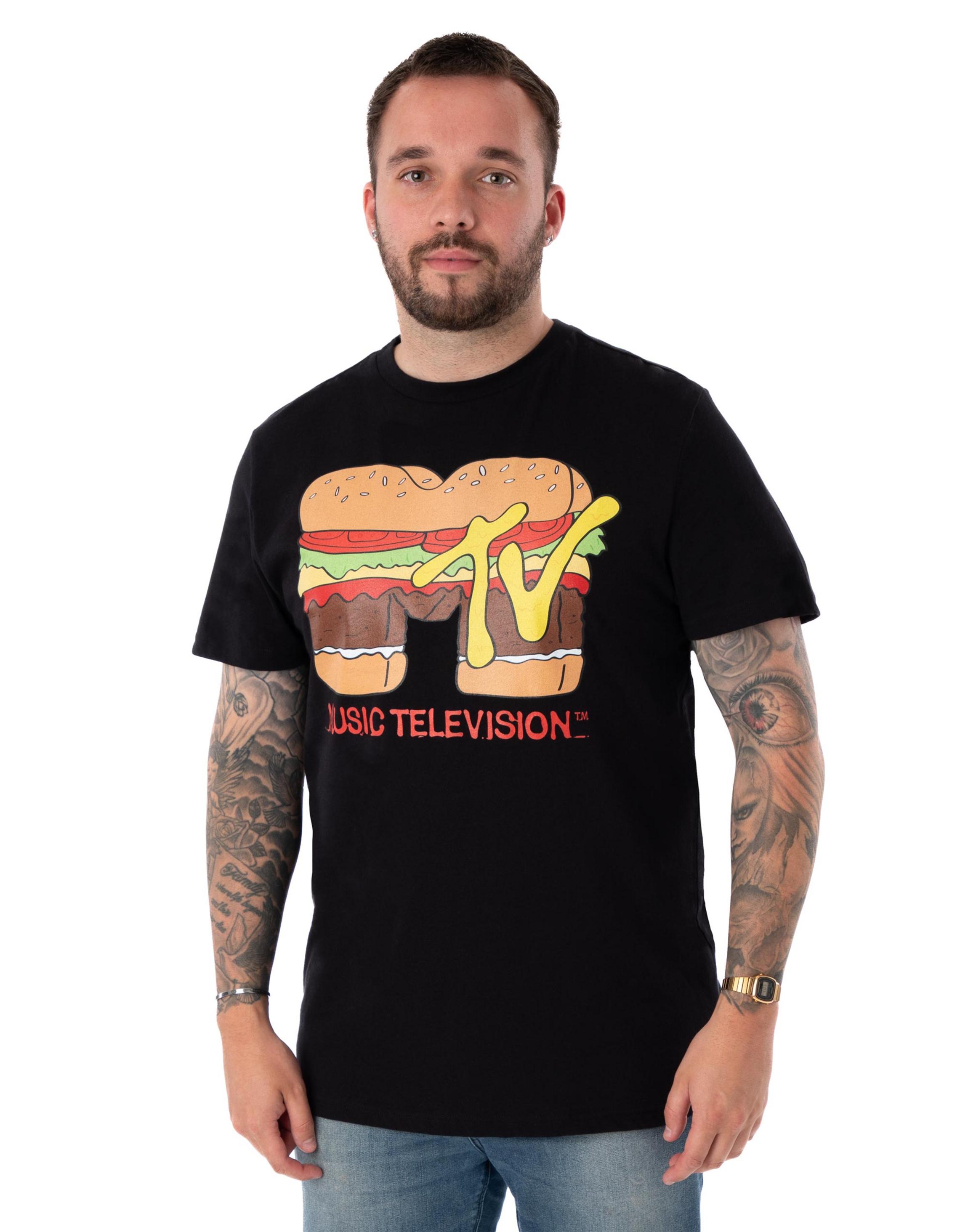 Black Mtv Burger T-Shirt