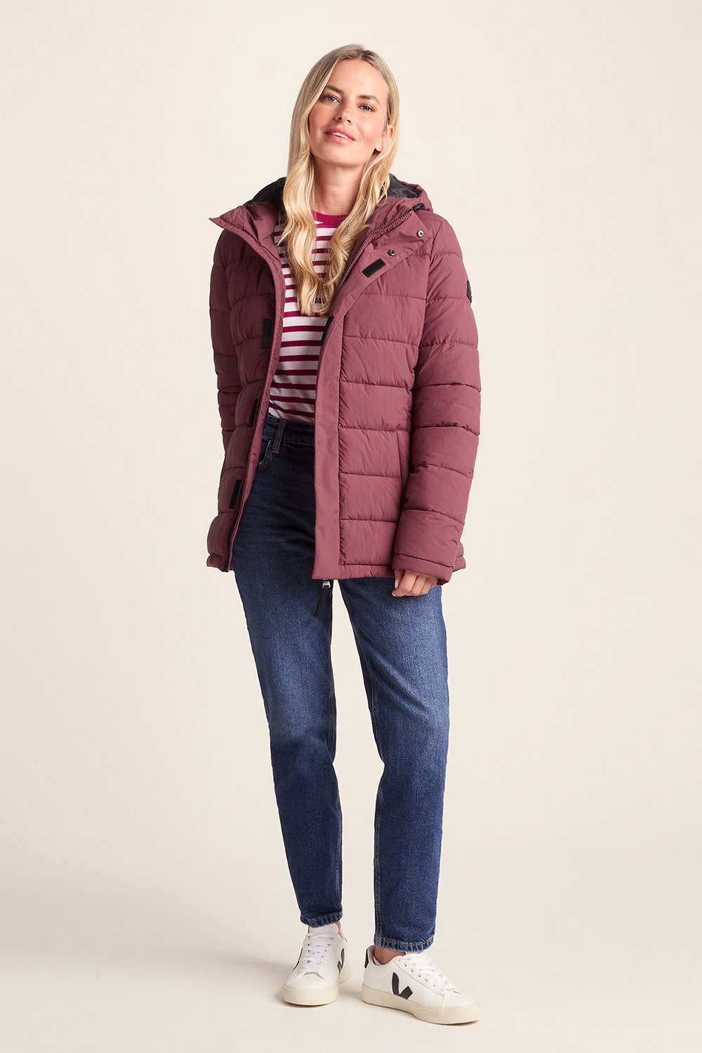 Burgundy Sleight Short Insulated Parka, Image 4 of 6
