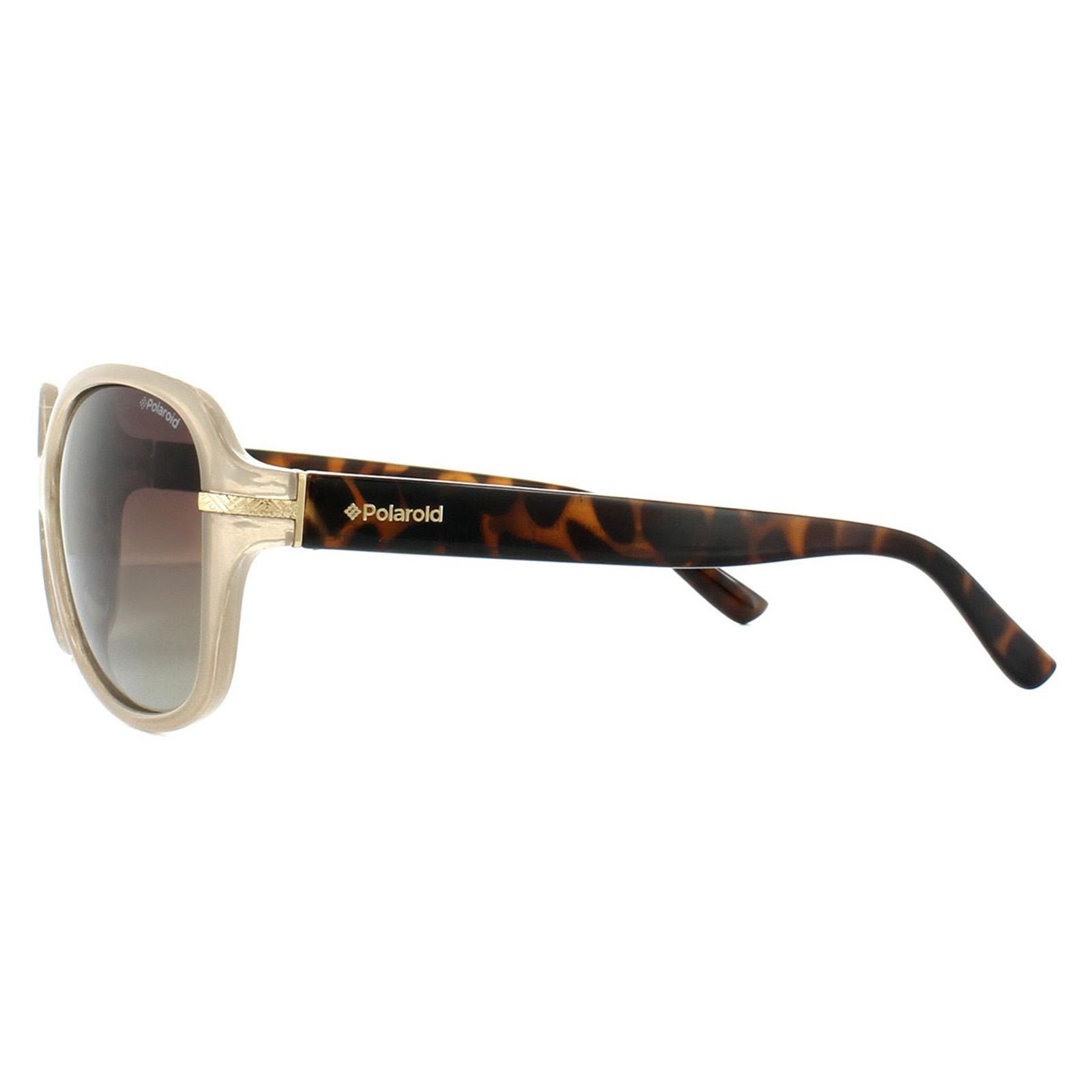 Beige Fashion Beige Havana Brown Gradient Polarized Sunglasses, Image 3 of 4