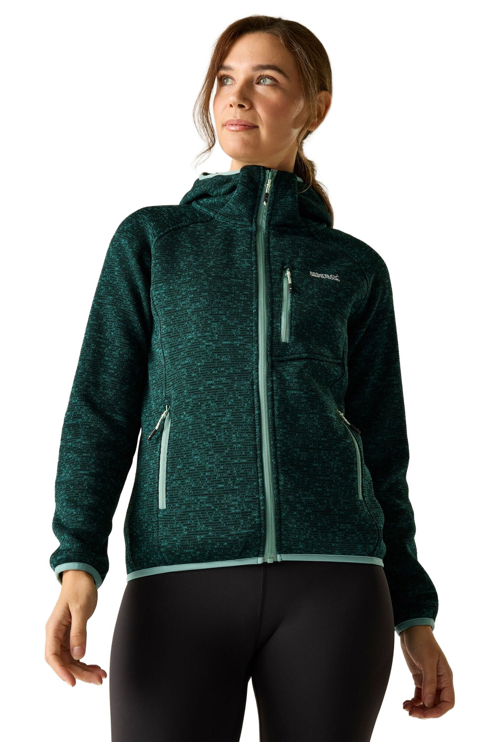 Green Newhill Hooded Fleece Jacket, Image 4 of 4