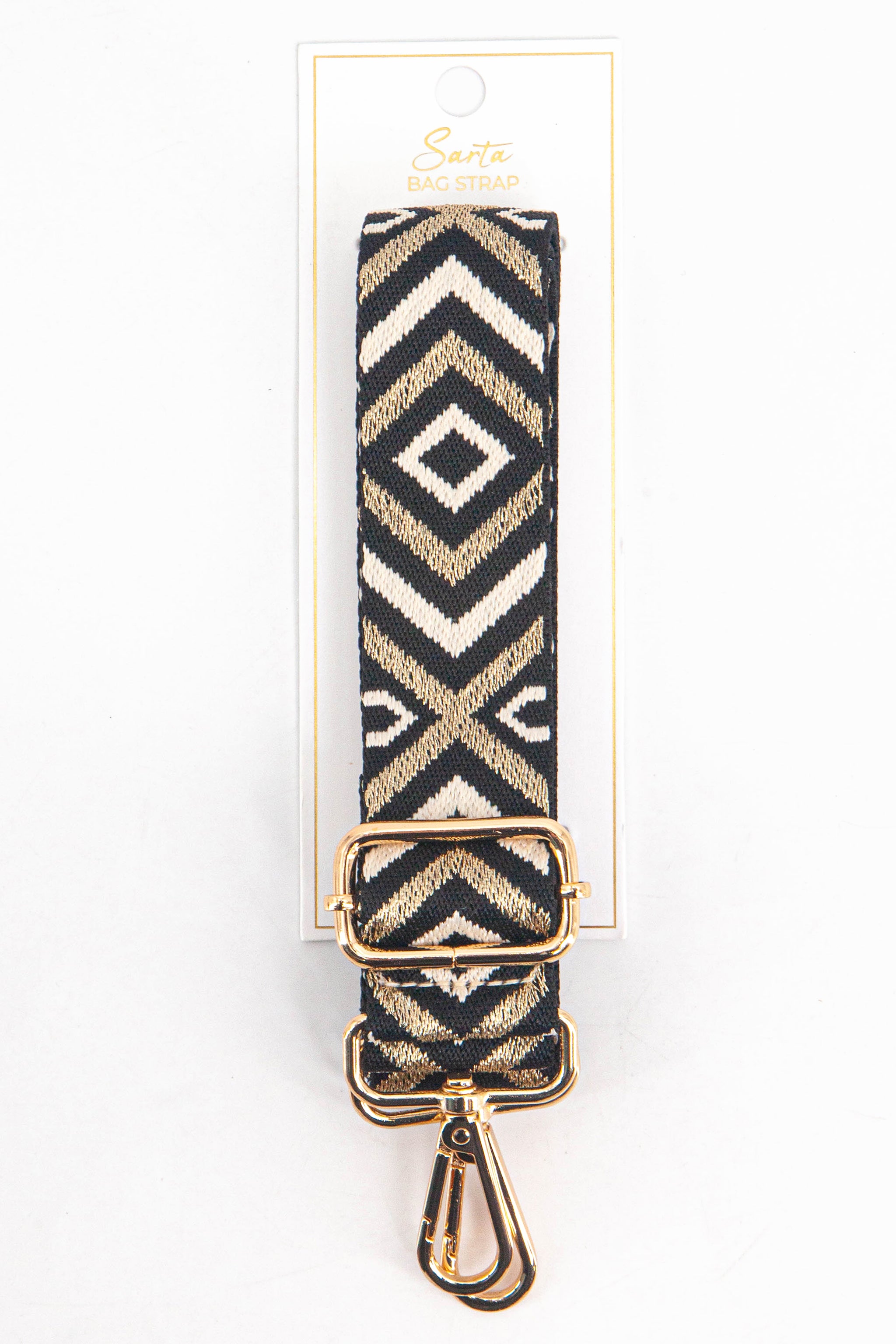 Gold Aztec Woven Bag Strap, Image 4 of 4