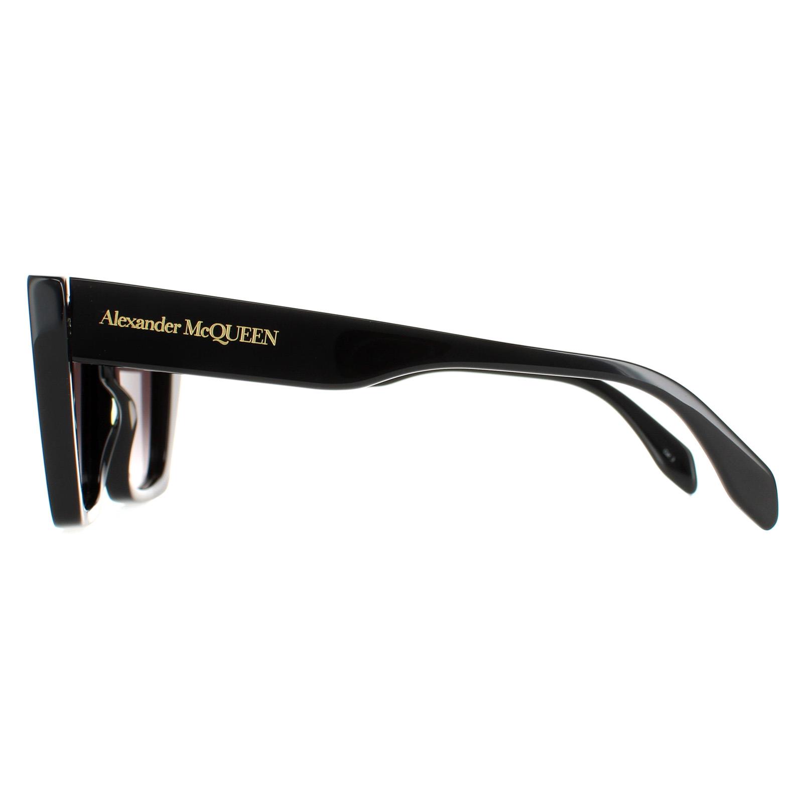 Black Alexander McQueen Black Cat Eye Black Grey AM0299S, Image 3 of 8